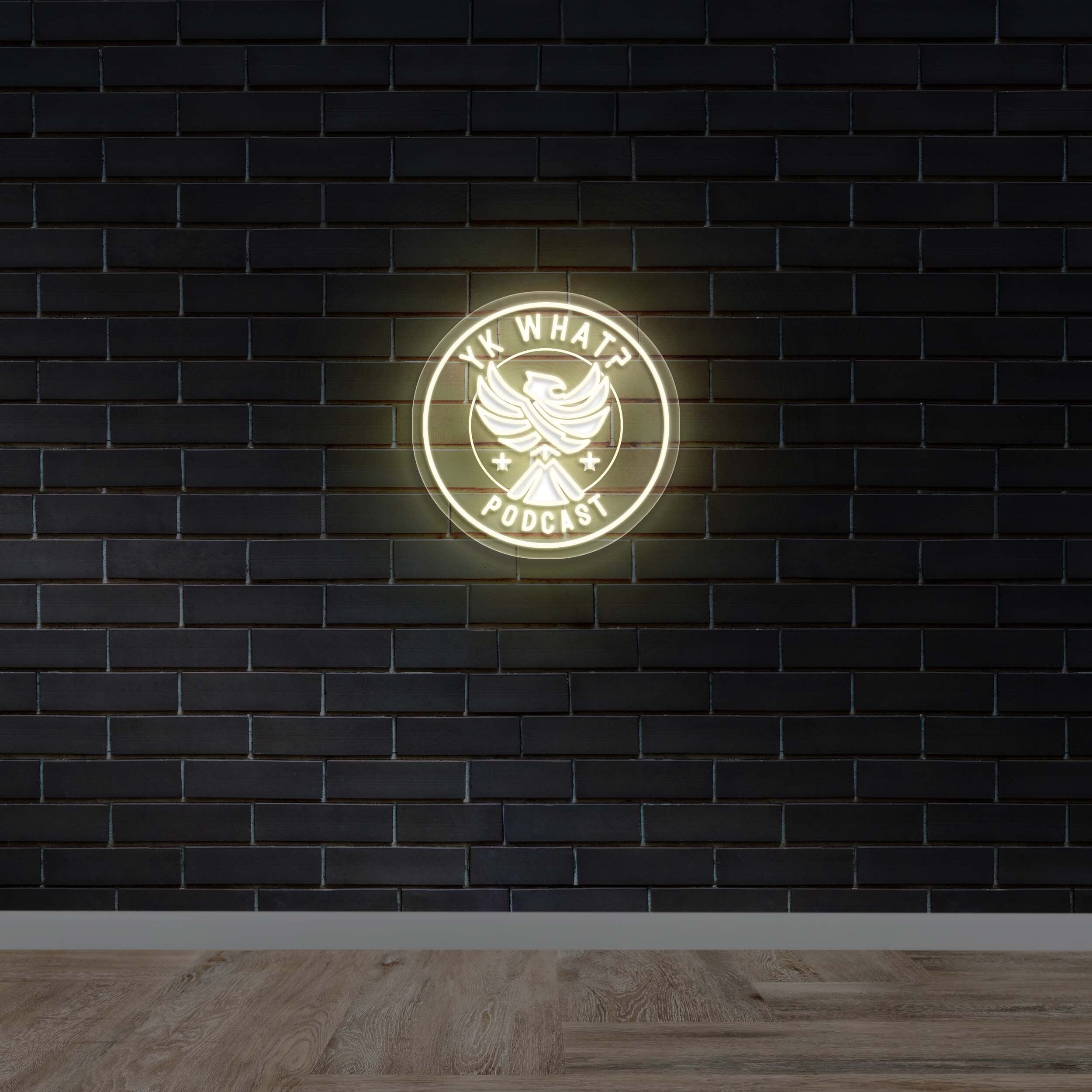 YK What Podcast - Premium Neon Artwork