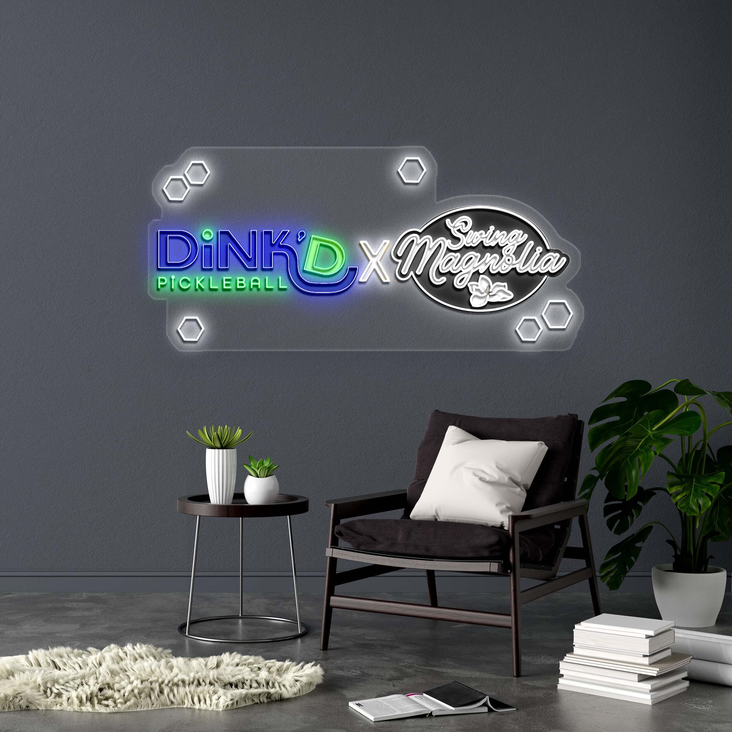 DiNK'D X Swing Magnolia - Premium Neon Artwork