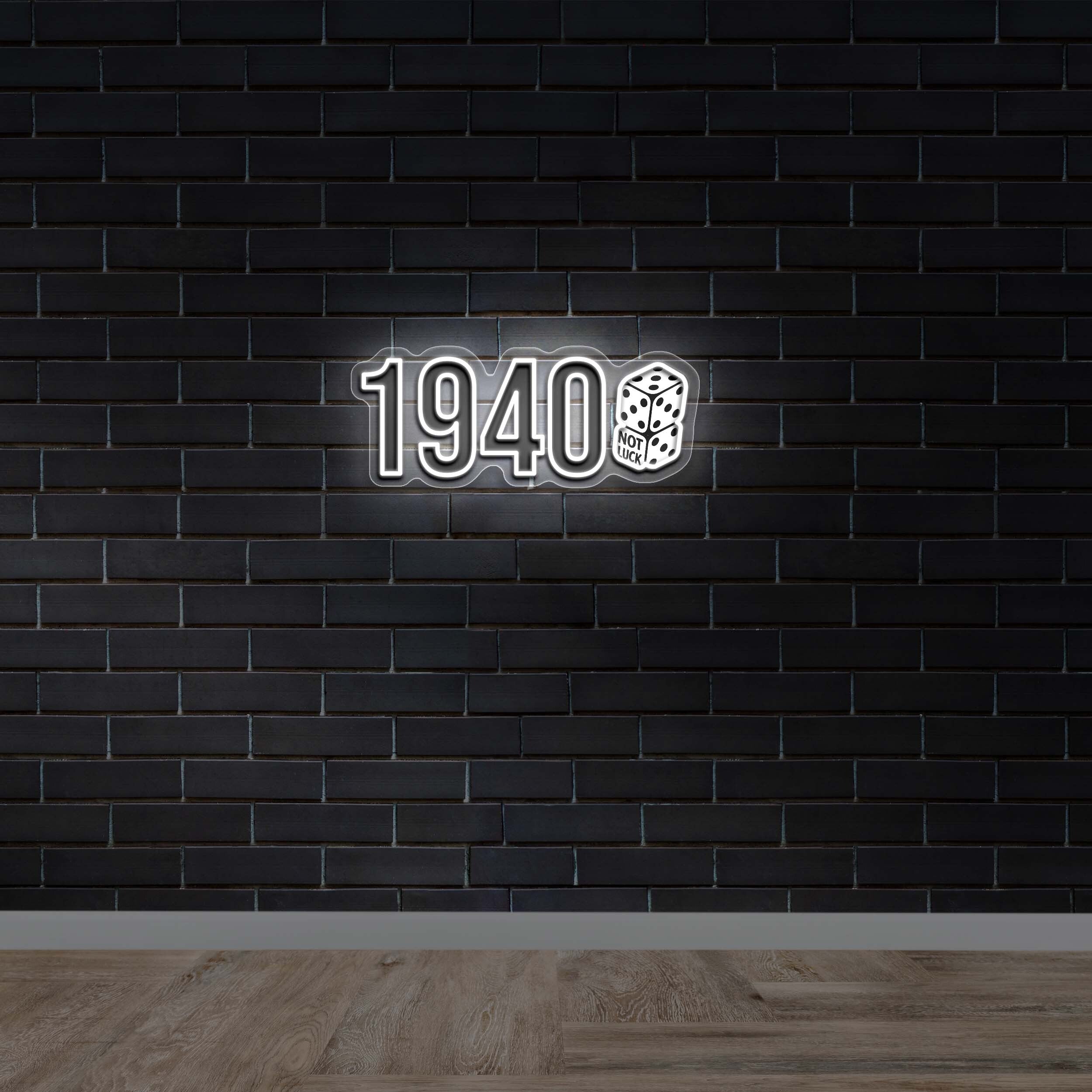 1940 Dice - Premium Neon Artwork