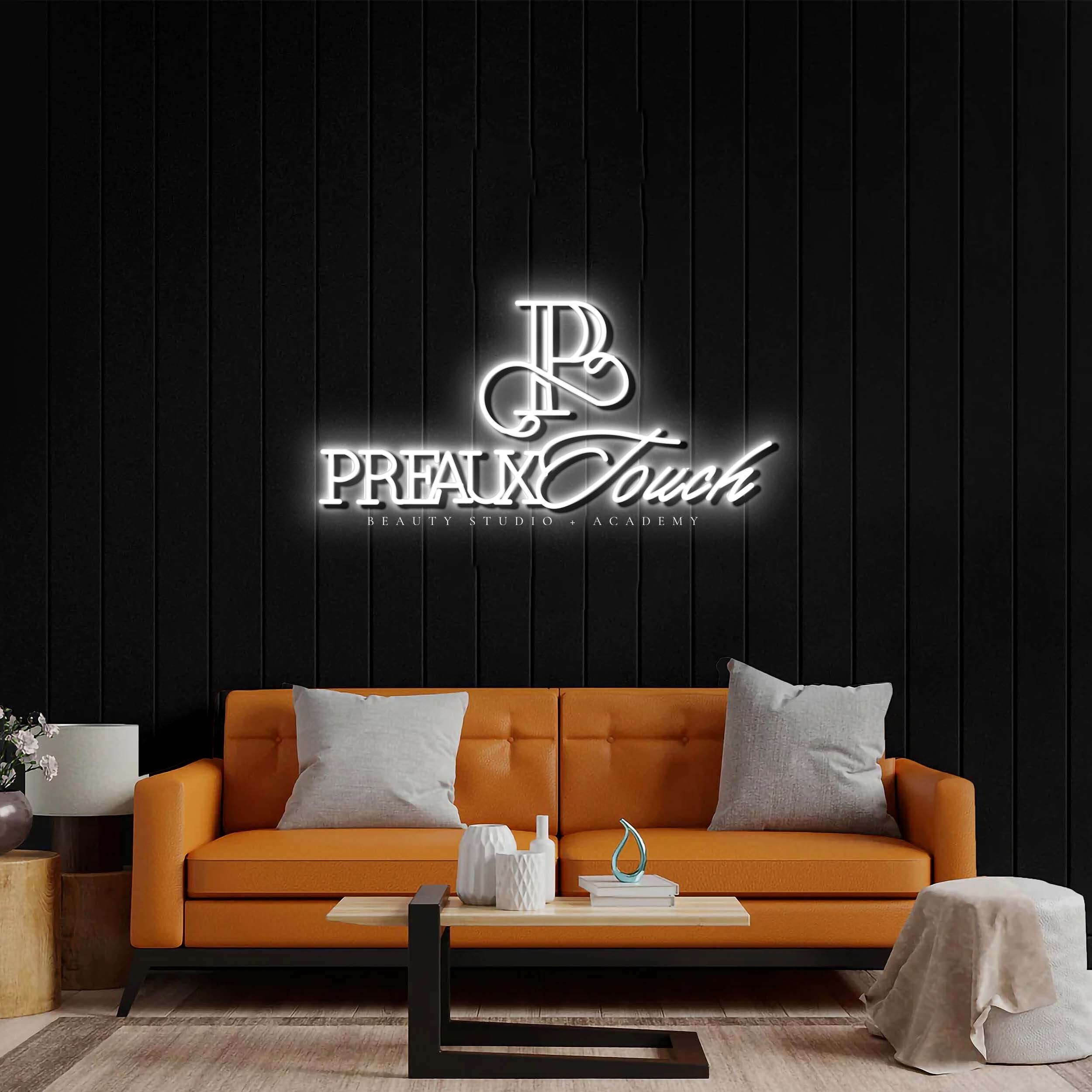 Preaux Touch Beauty - Premium Neon Artwork