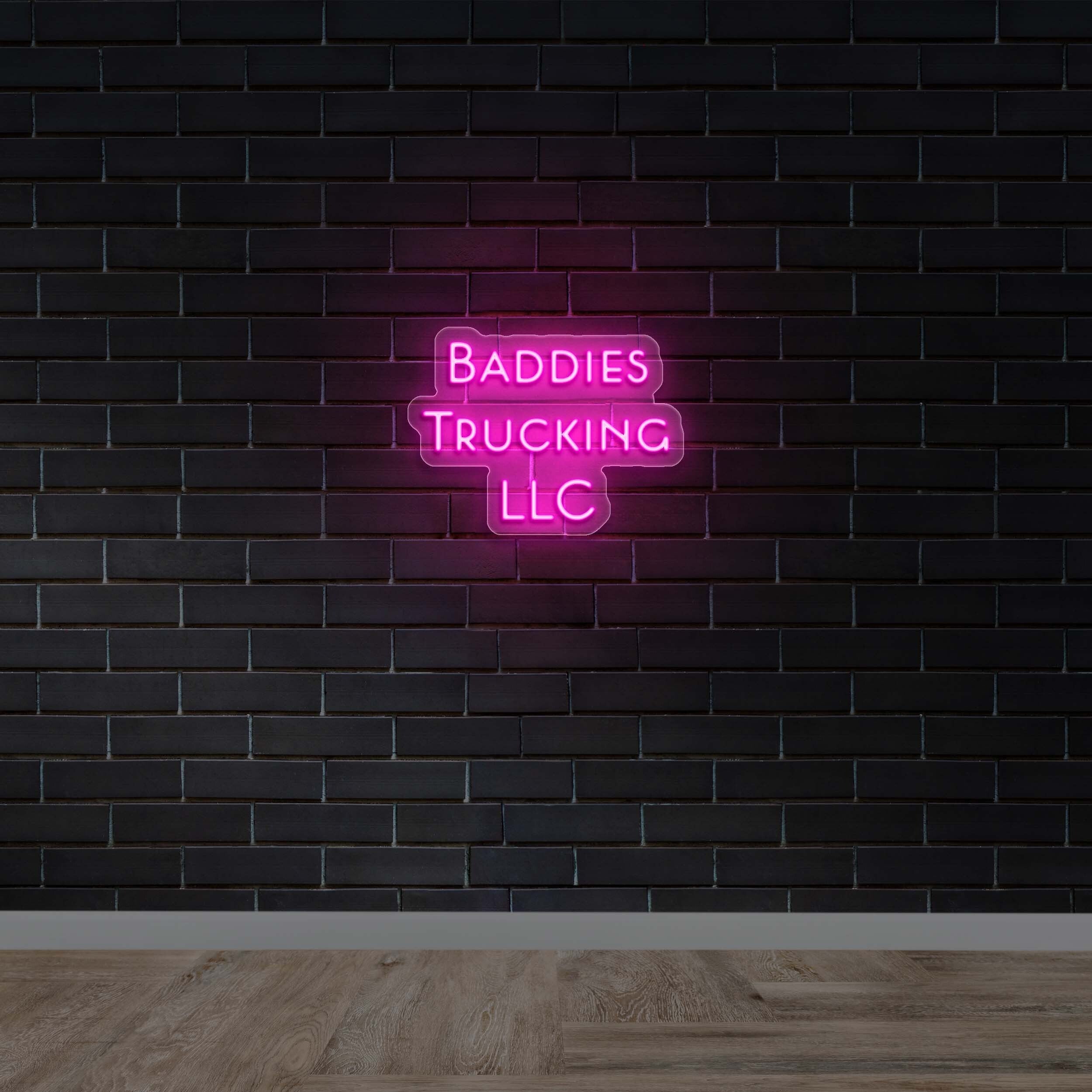 Baddies Trucking LLC – Premium Neon Artwork