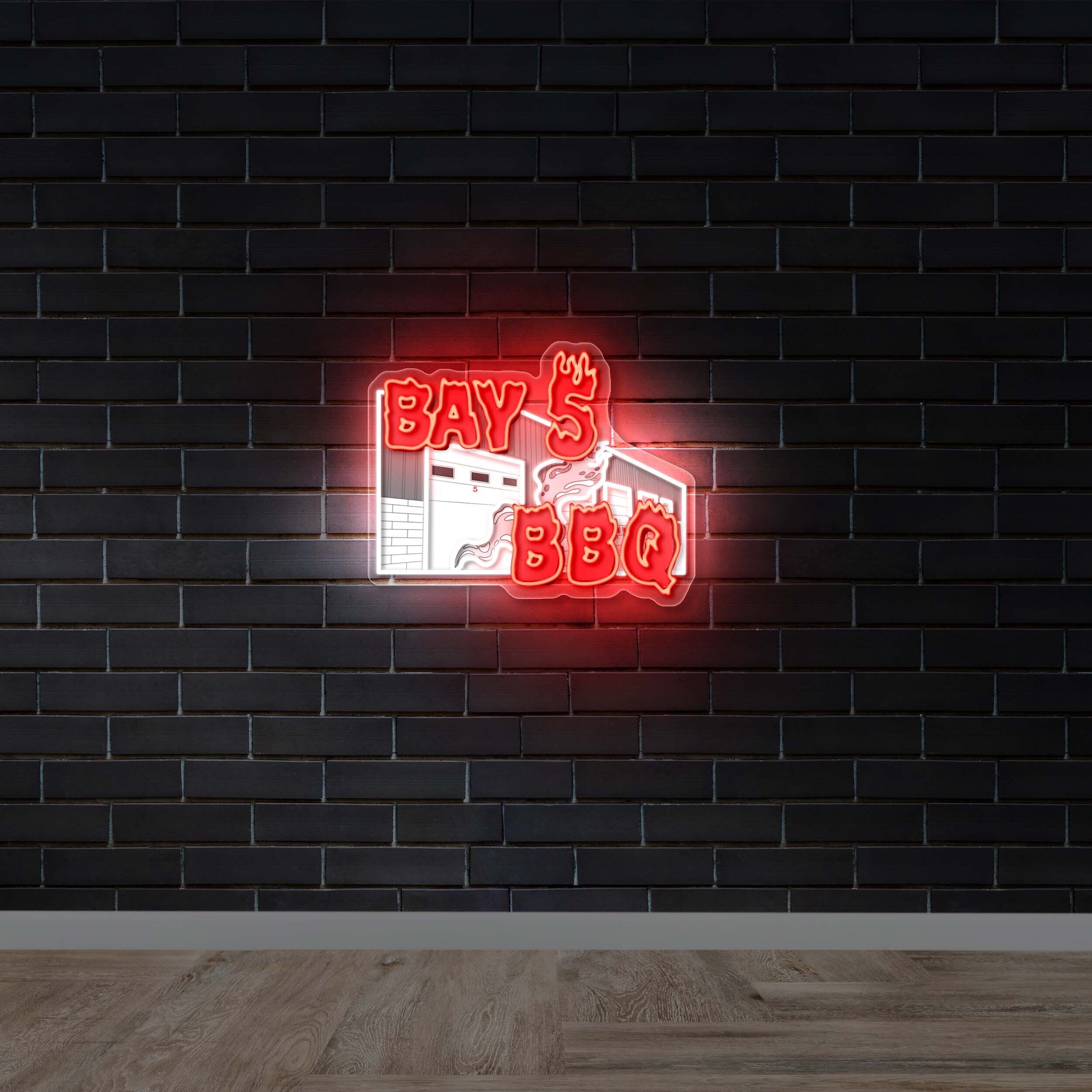 Bay 5 BBQ (version 2) - Premium Neon Artwork