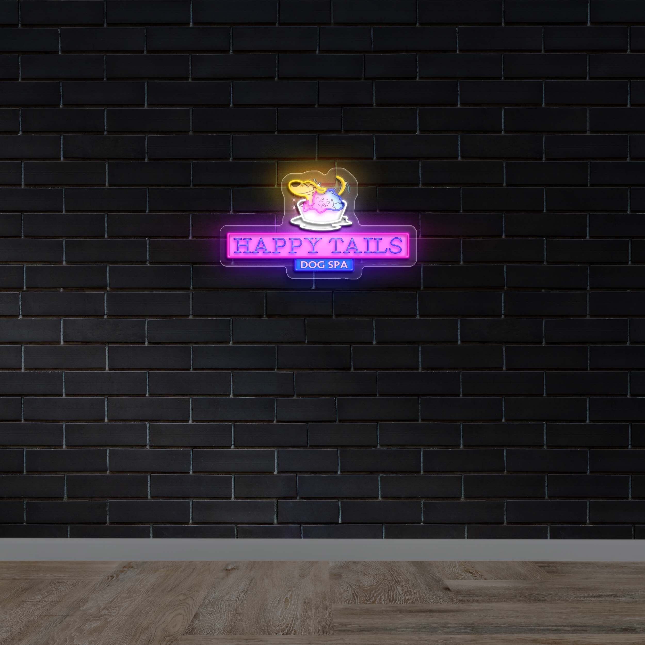 HAPPY TAILS | 2nd Version - Premium Neon Artwork