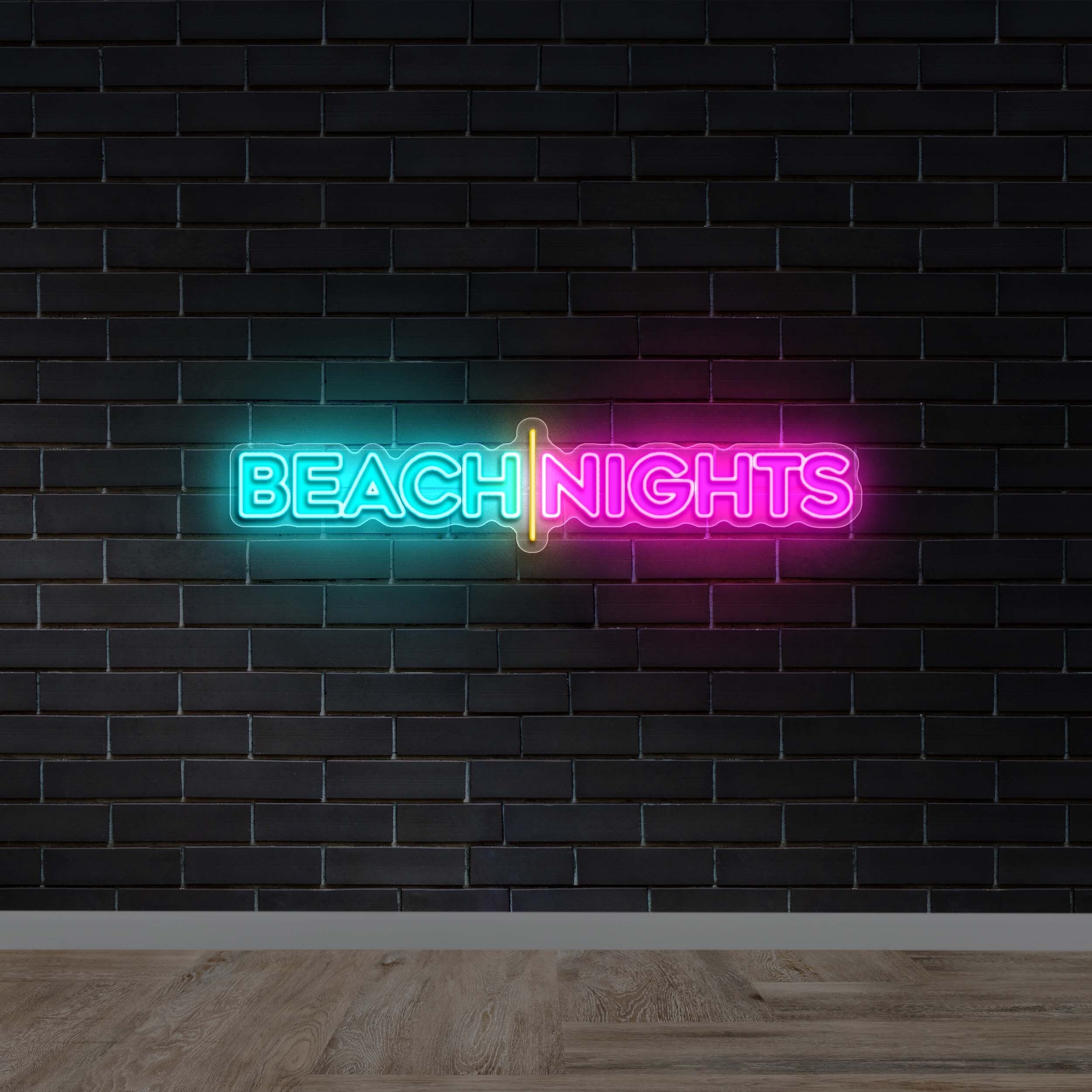 BEACH NIGHTS - Premium Neon Artwork