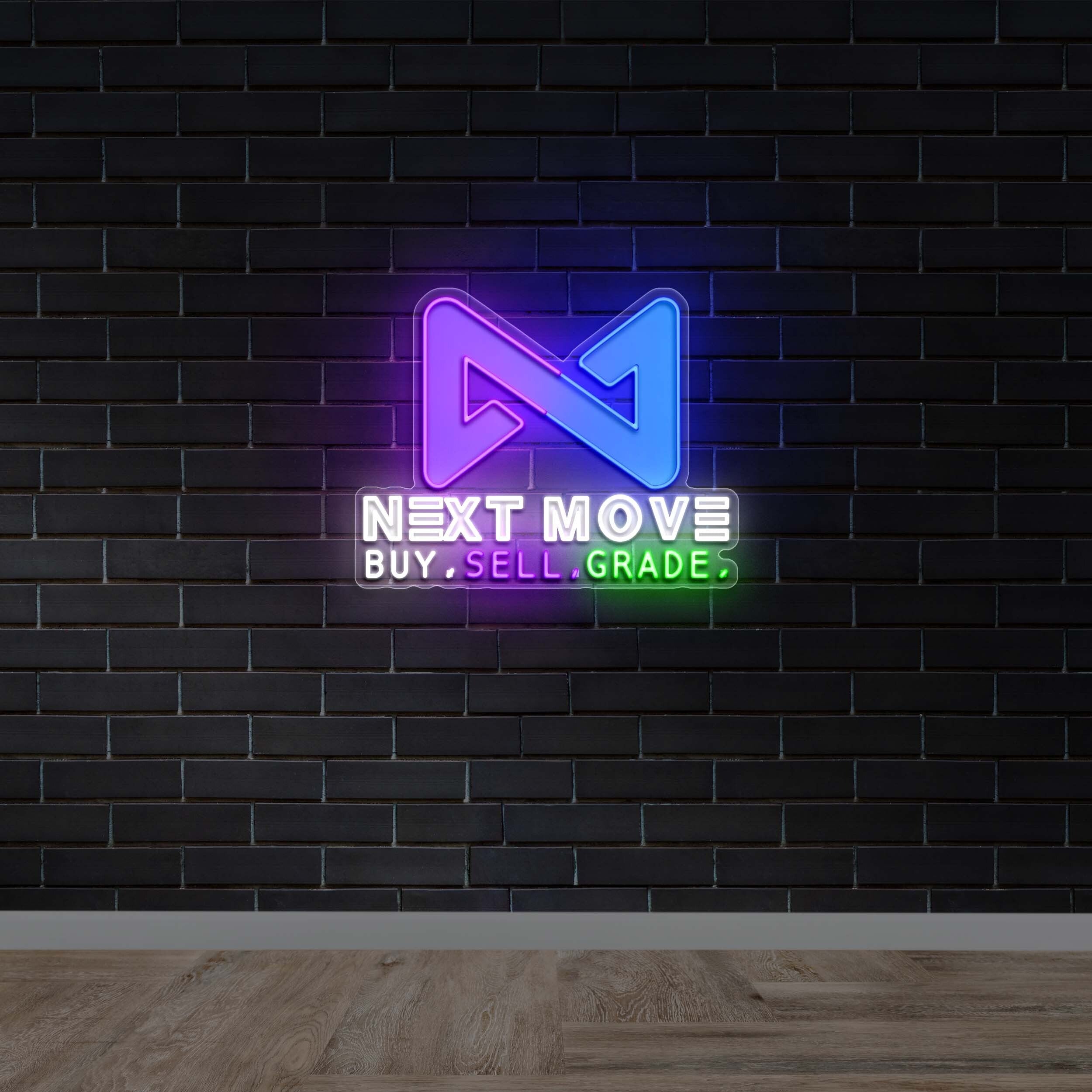 Next Move Buy Sell Grade - Premium Neon Artwork