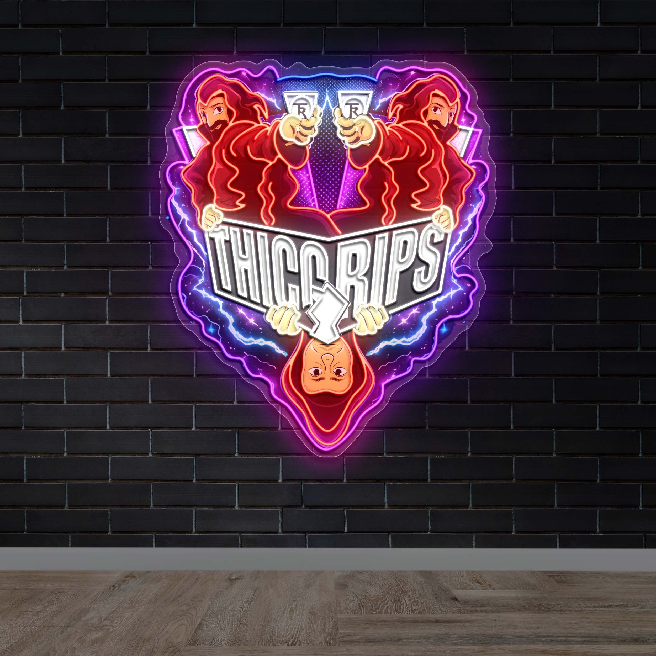 Thicc Rips - Premium Neon Artwork
