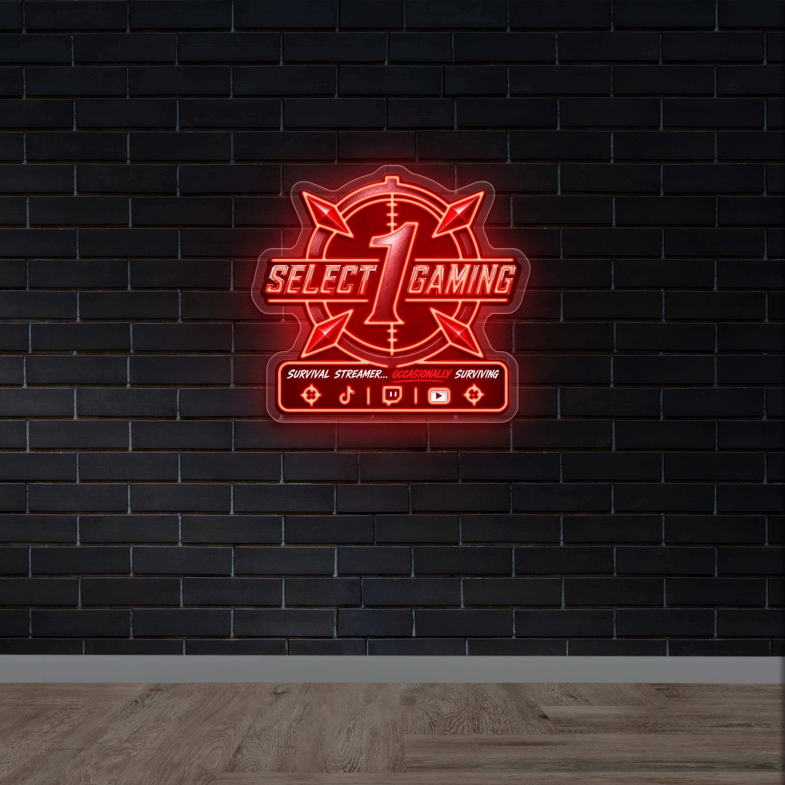 SELECT 1 GAMING - Premium Neon Artwork