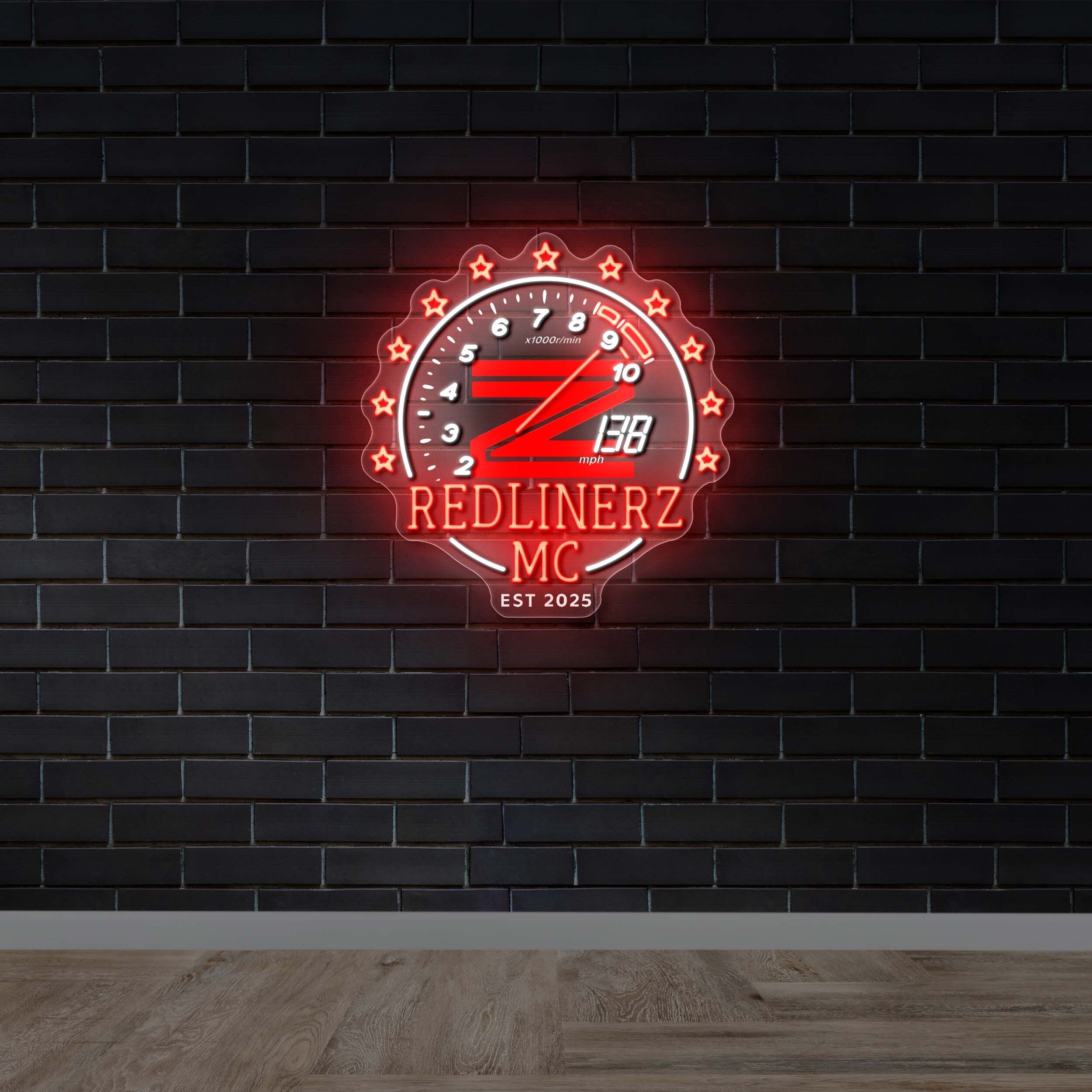 Redlinerz MC - Premium Neon Artwork