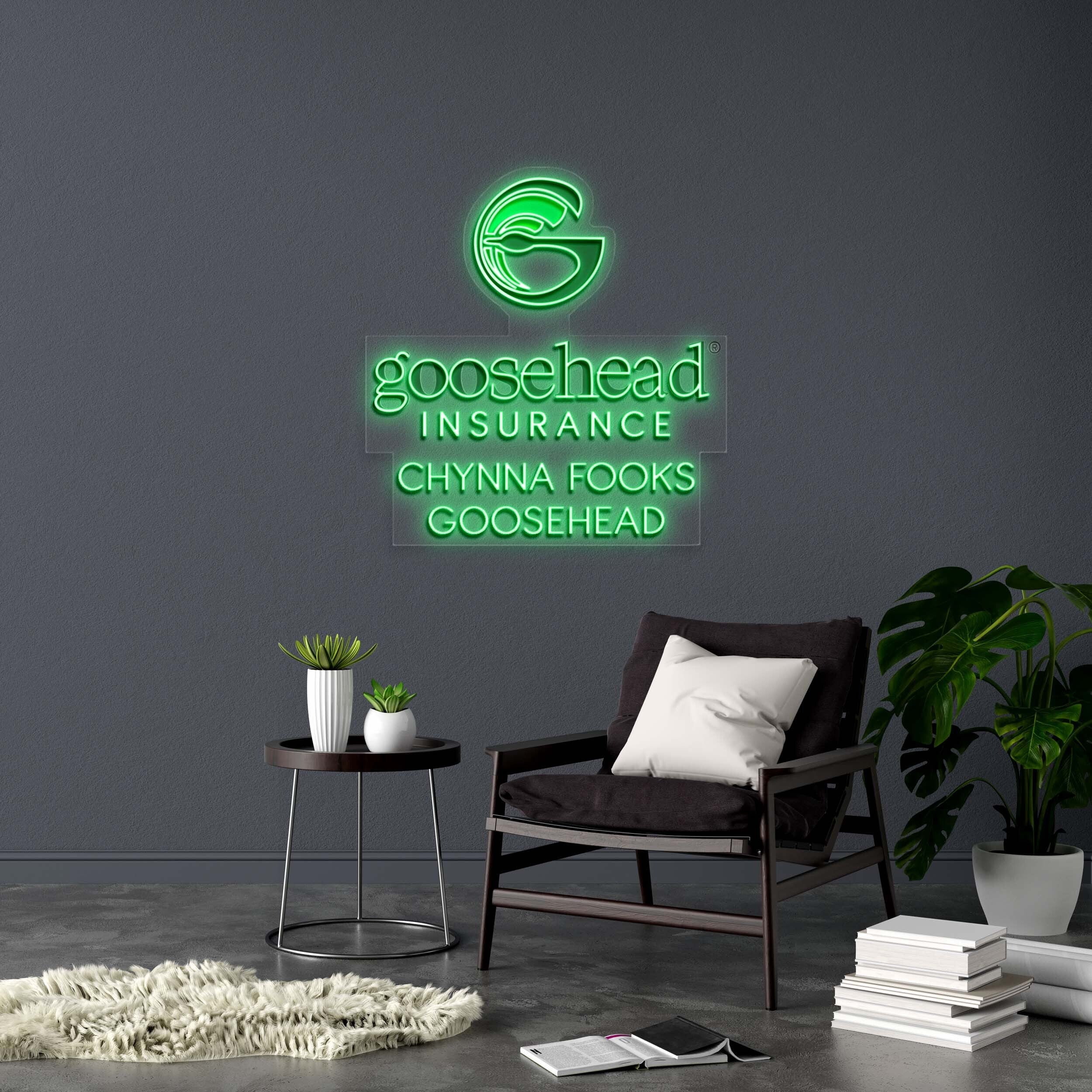 goosehead INSURANCE - Premium Neon Artwork