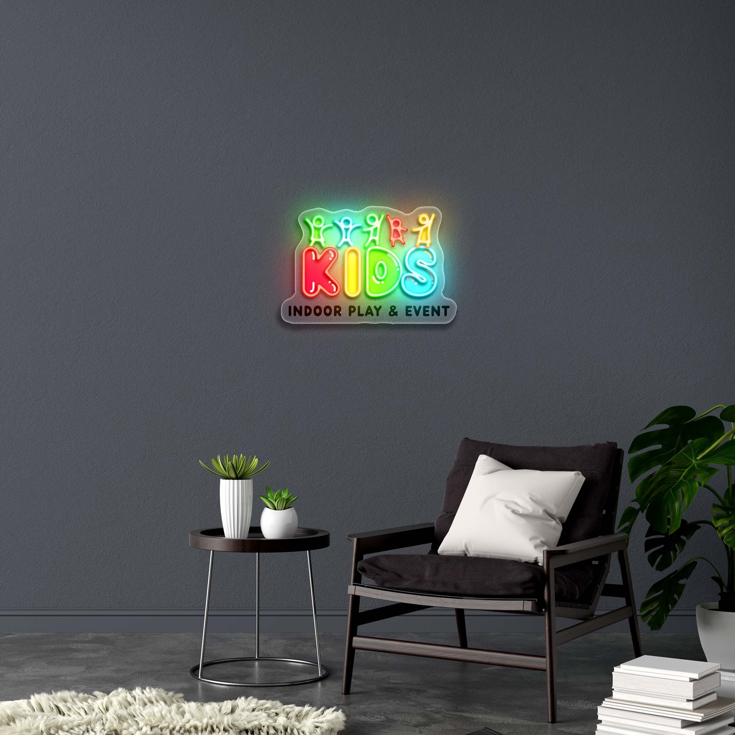 KIDS INDOOR PLAY & EVENT – Premium Neon Artwork