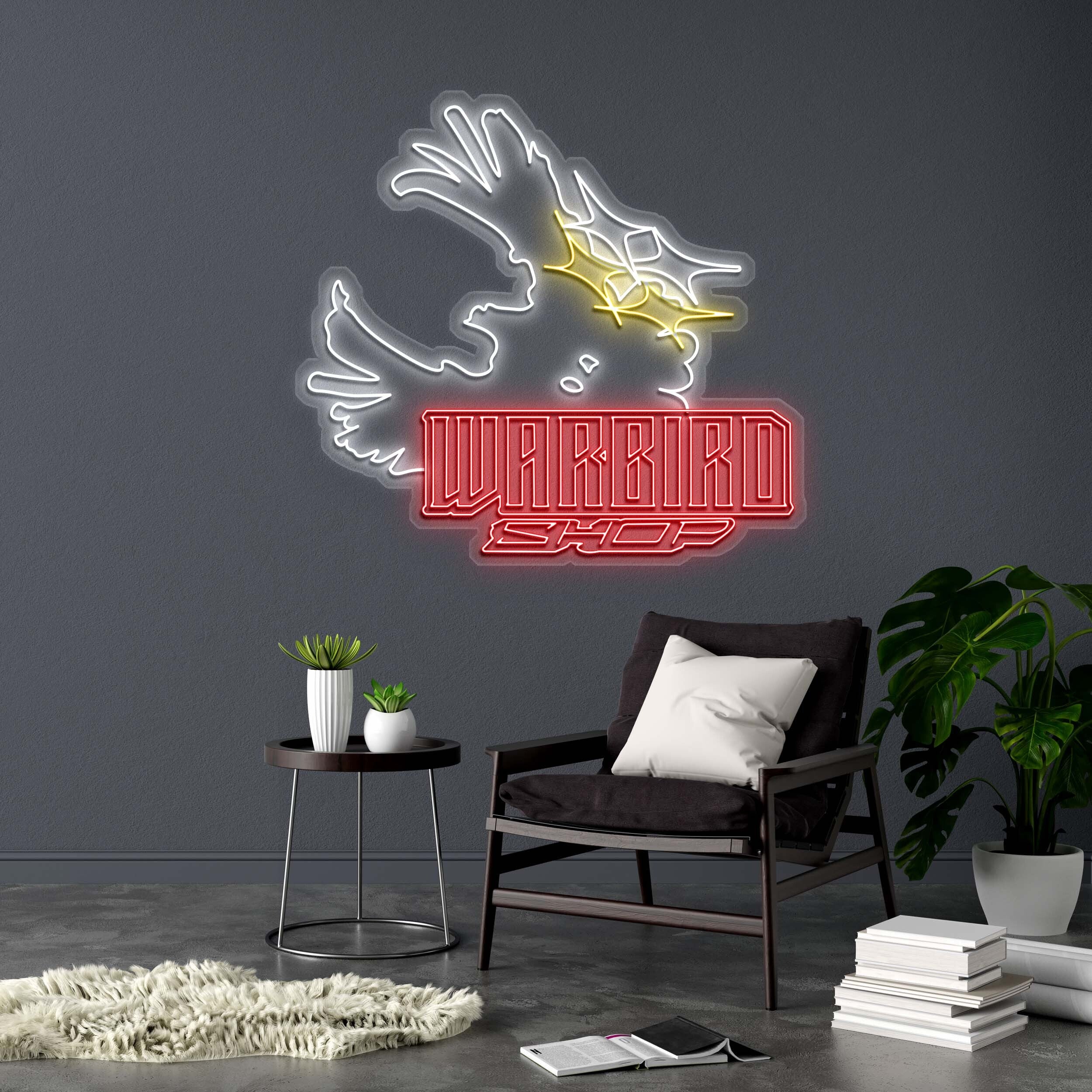 WARBIRD SHOP (No UV) - Premium Neon Artwork