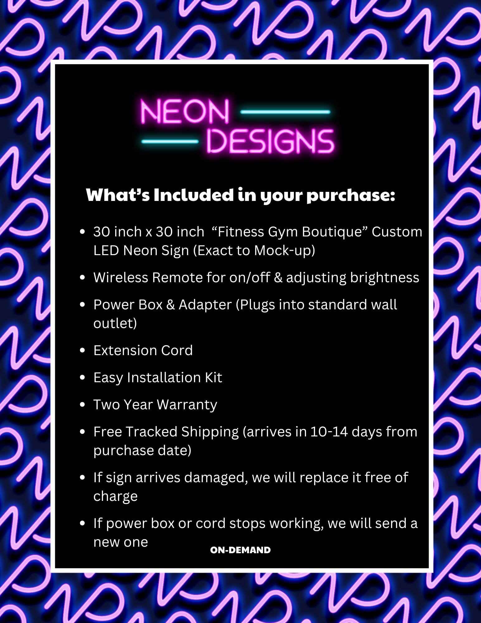 Fitness Gym Boutique - Premium Neon Artwork