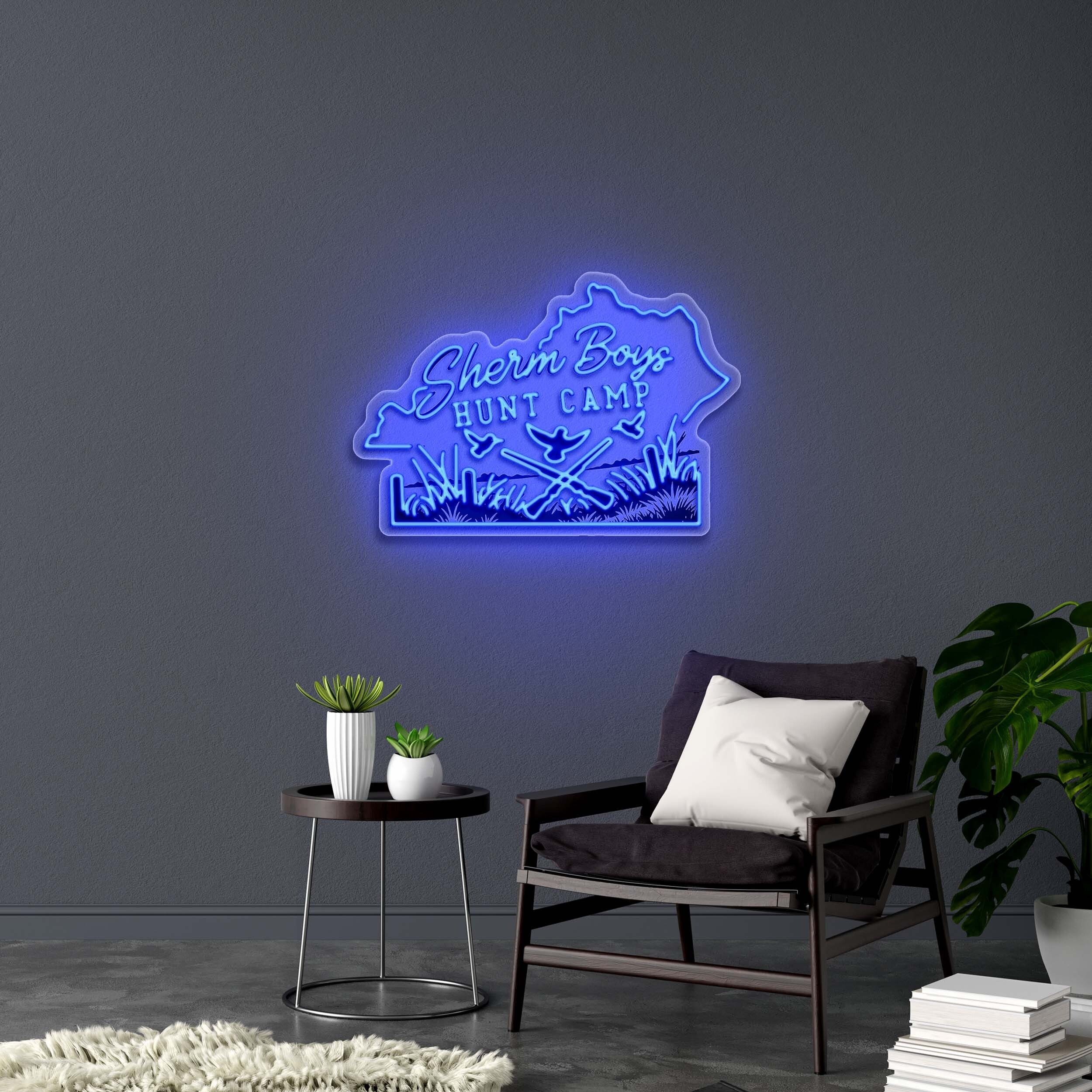 Sherm Boys Hunt Camp - Premium Neon Artwork