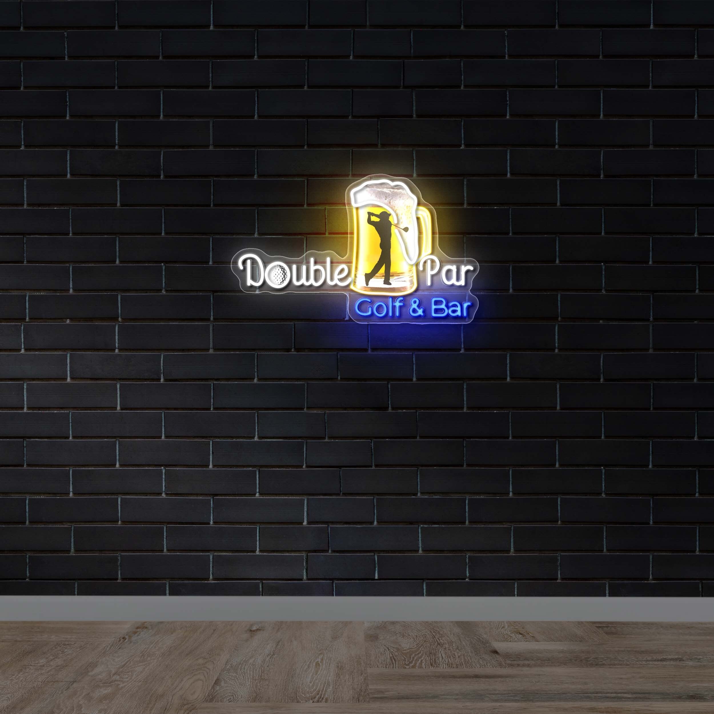 Double Par Golf & Bar - Premium Neon Artwork