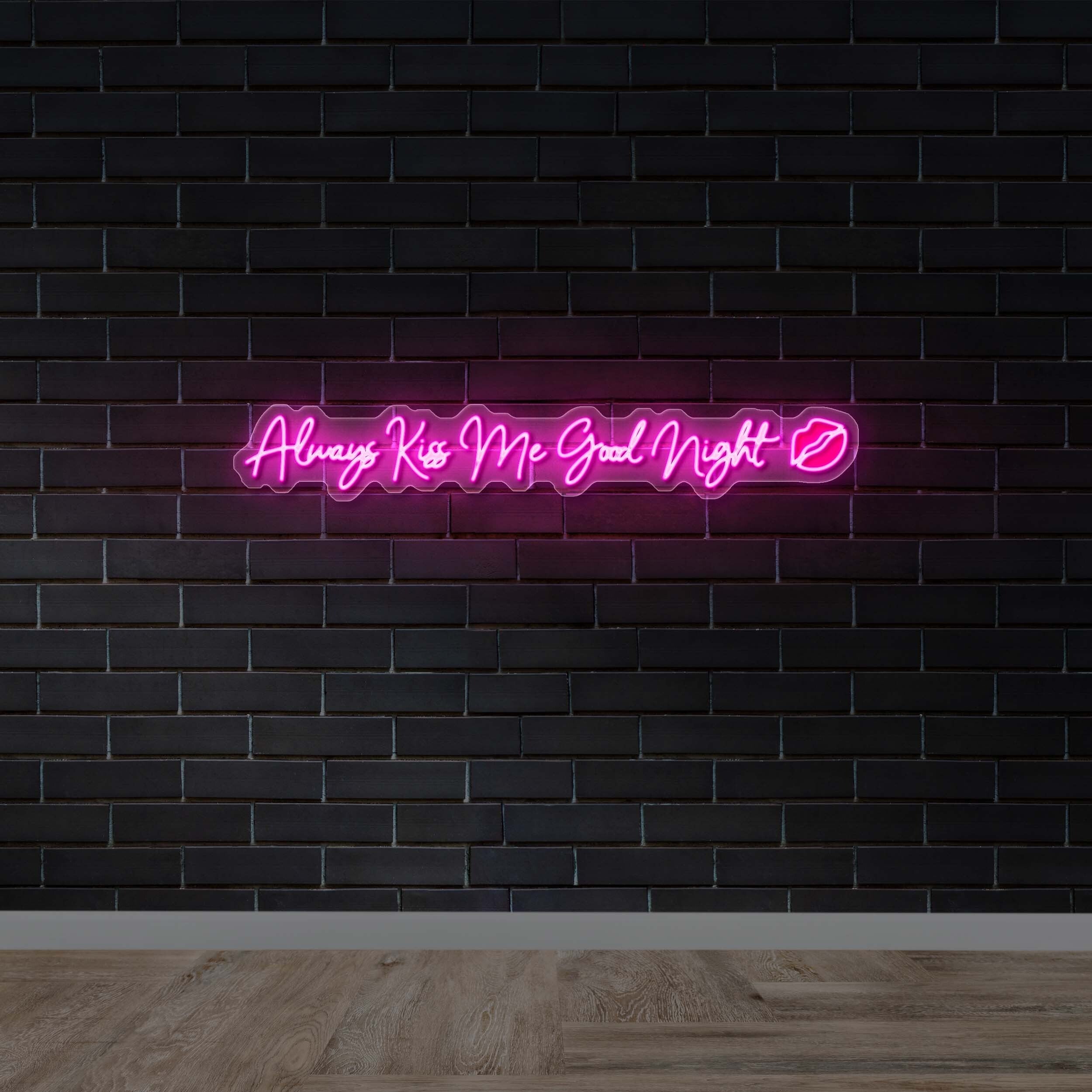 Always kiss me good night | 2nd Version - Premium Neon Artwork