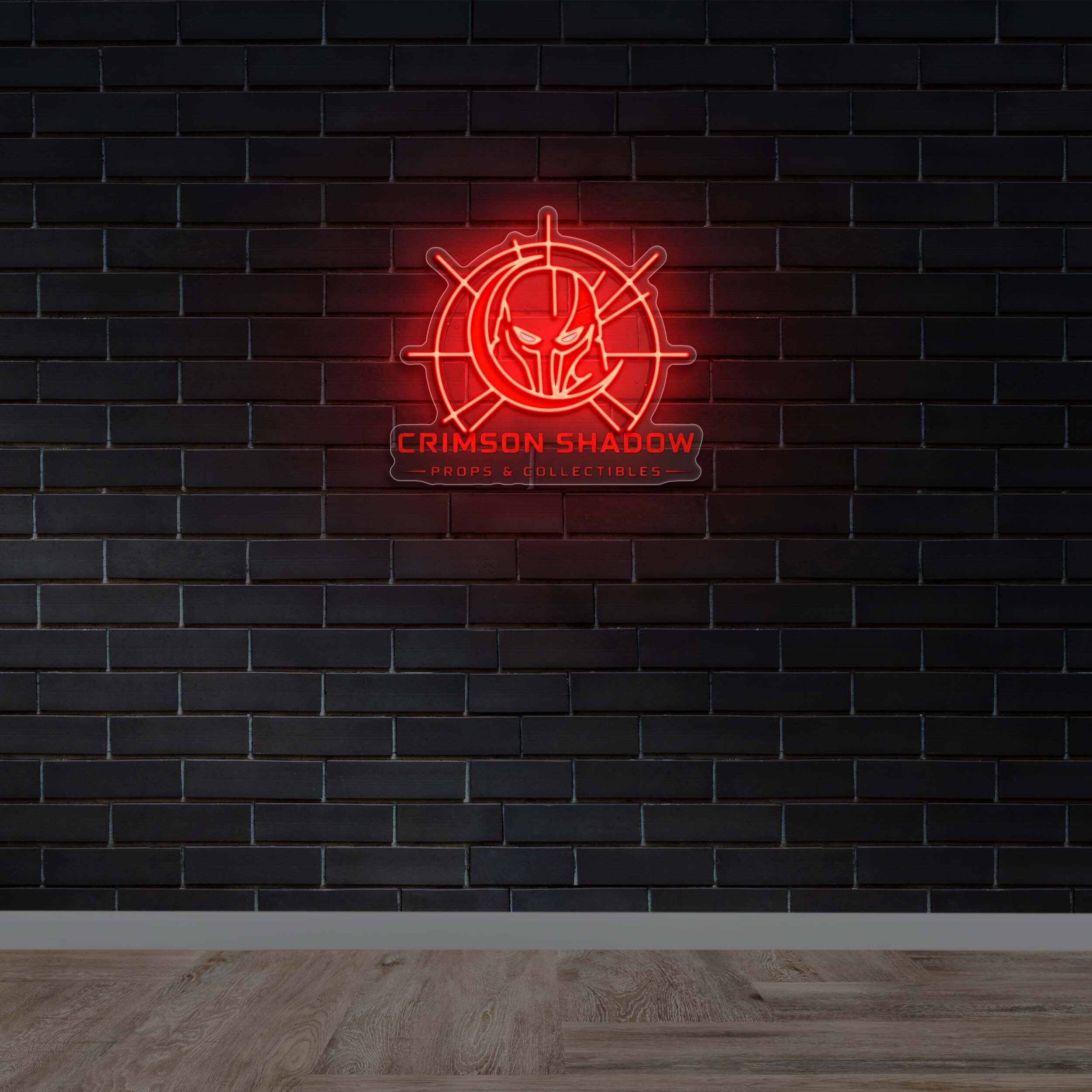 CRIMSON SHADOW - Premium Neon Artwork