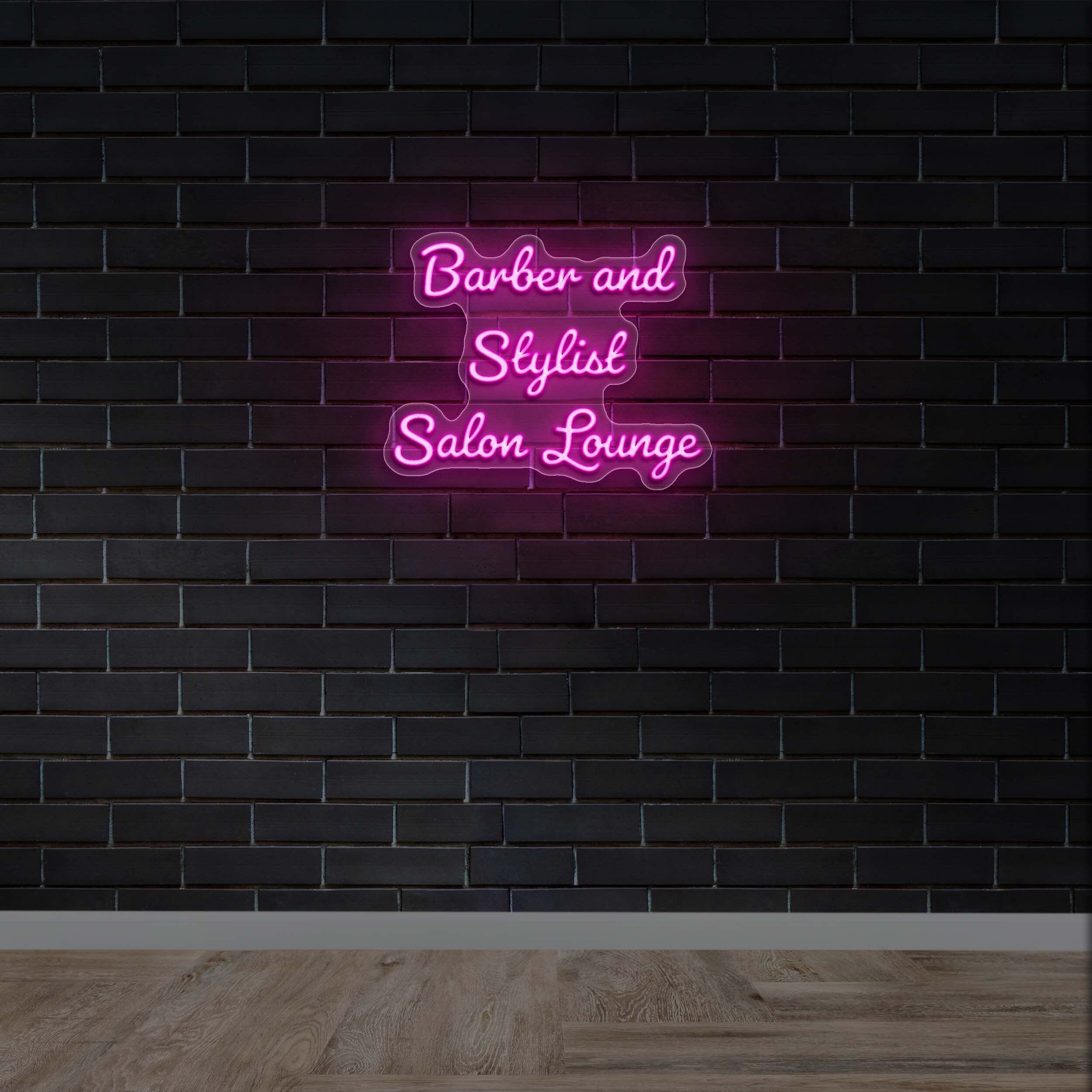 Barber and stylist - Premium Neon Artwork