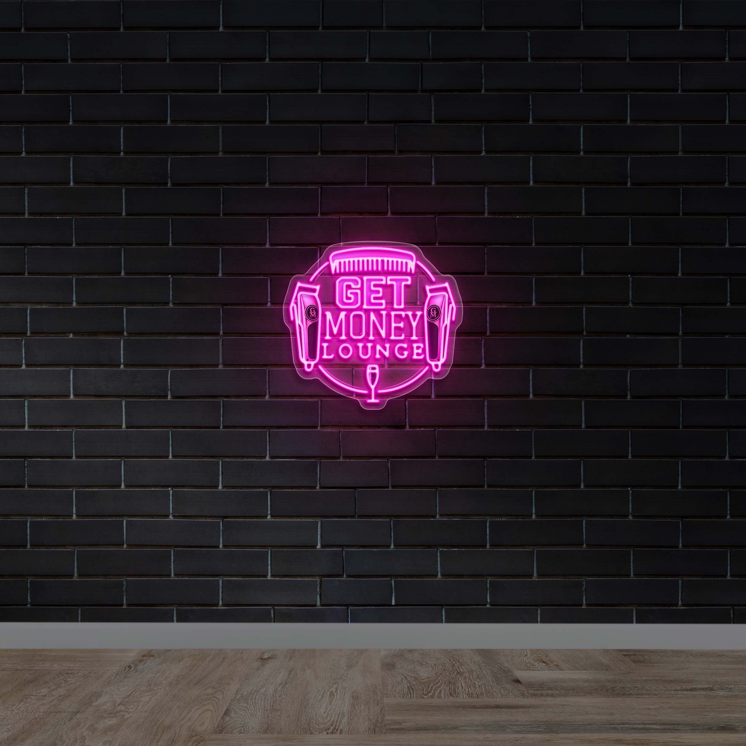 GET MONEY LOUNGE - Premium Neon Artwork