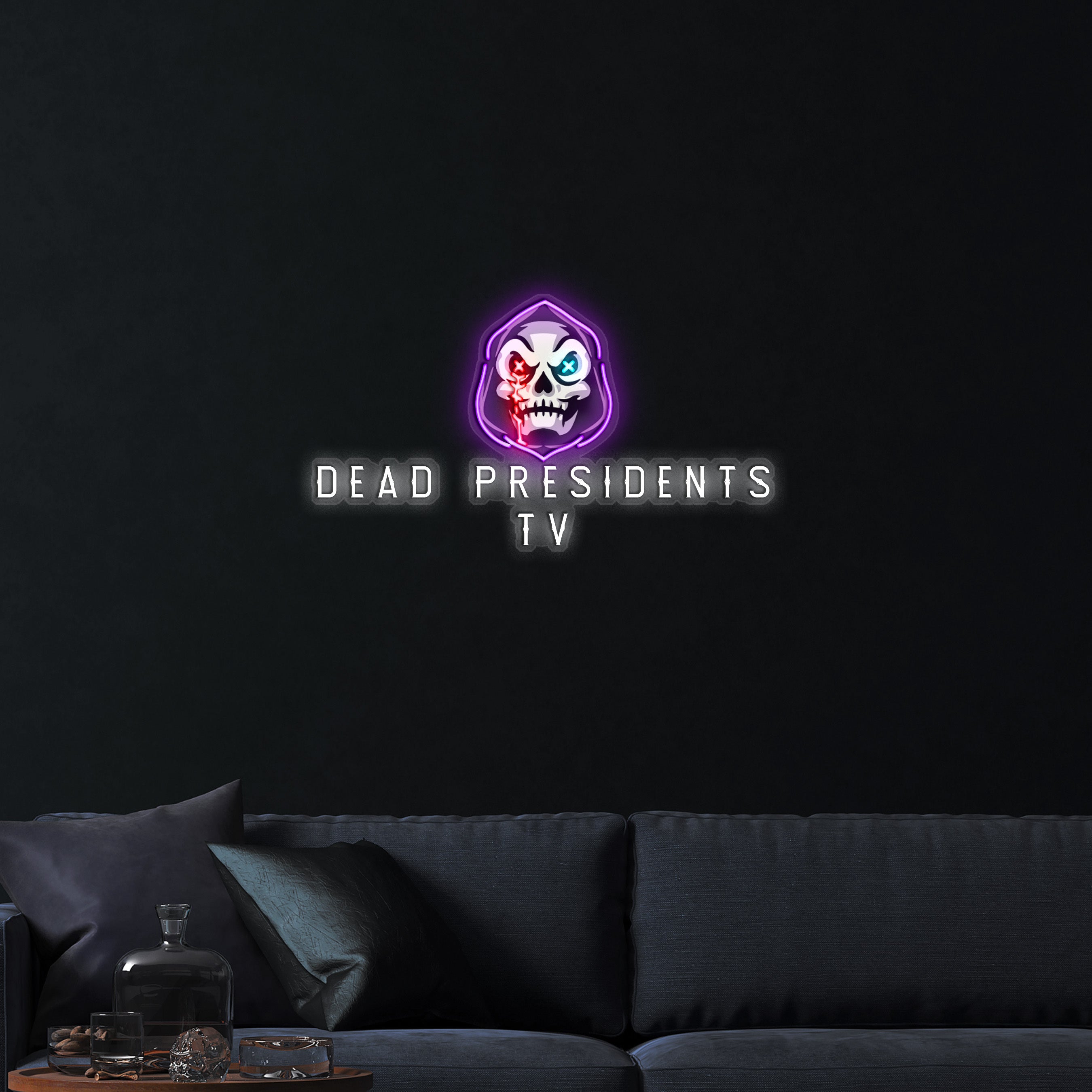 Dead Presidents TV – Premium Neon Artwork