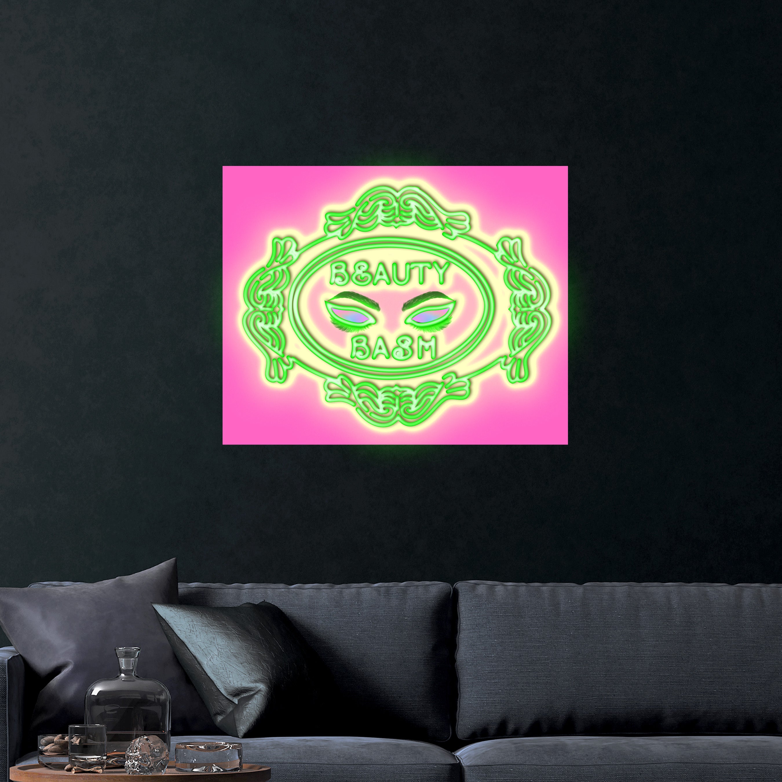 BEAUTY BASH – Premium Neon Artwork