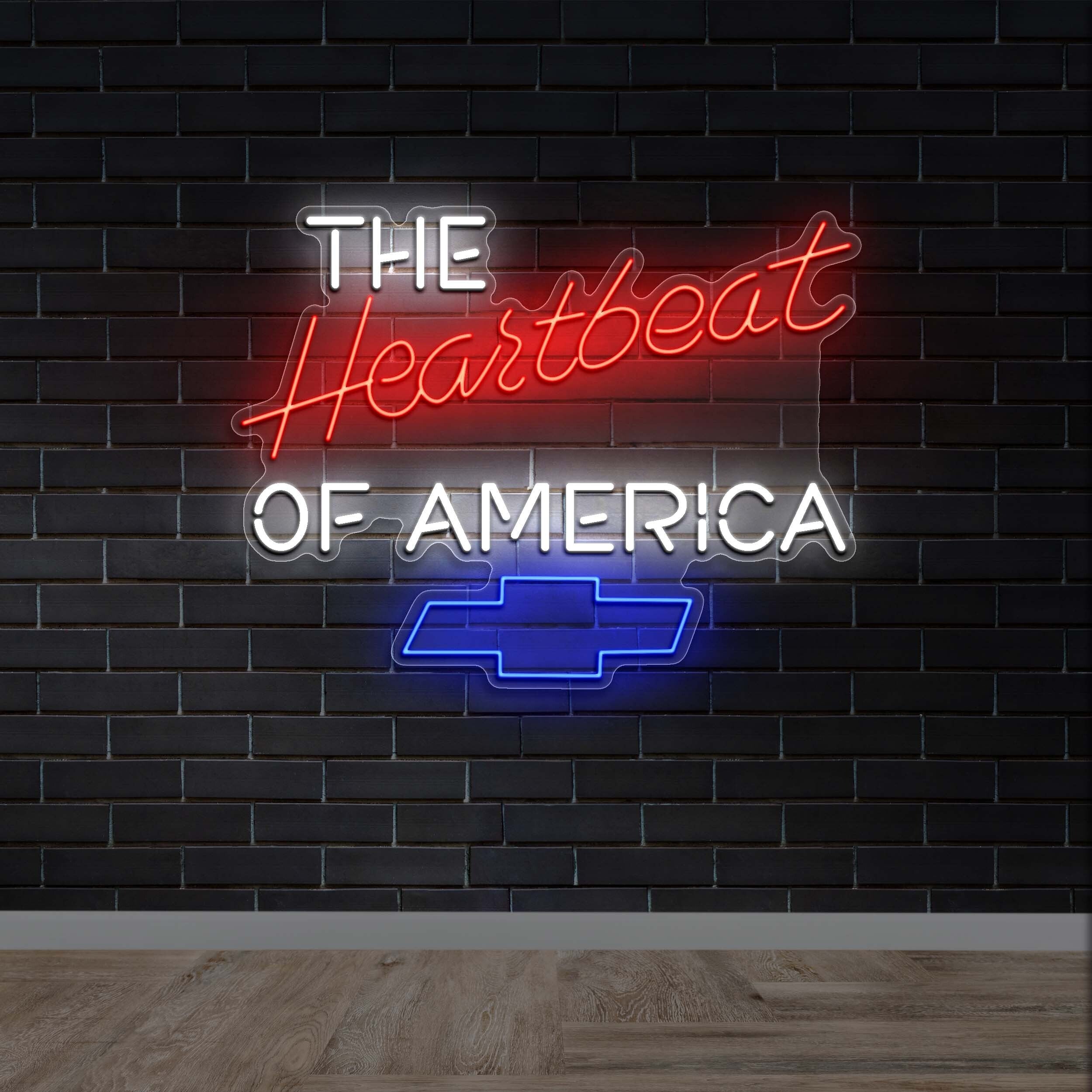 The Heartbeat of America - Premium Neon Artwork