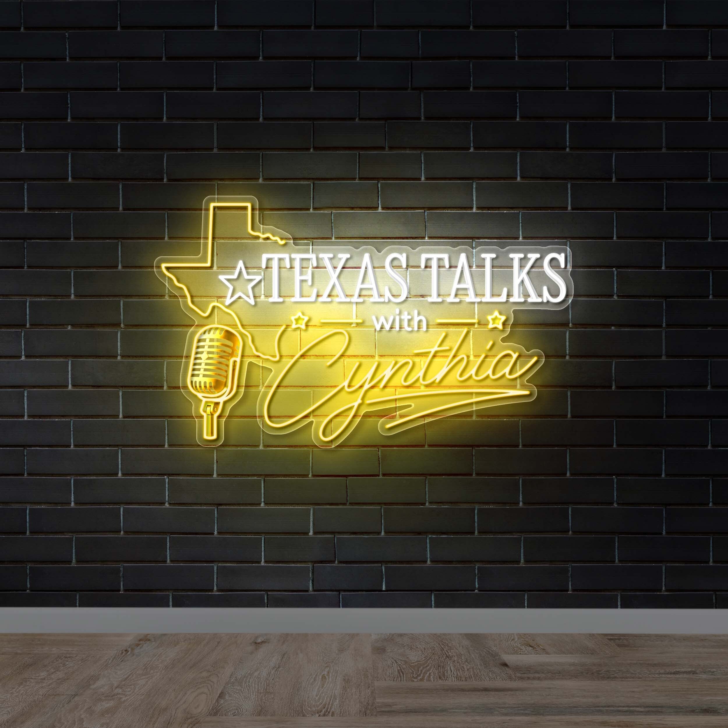 Texas Talks with Cynthia - Premium Neon Artwork