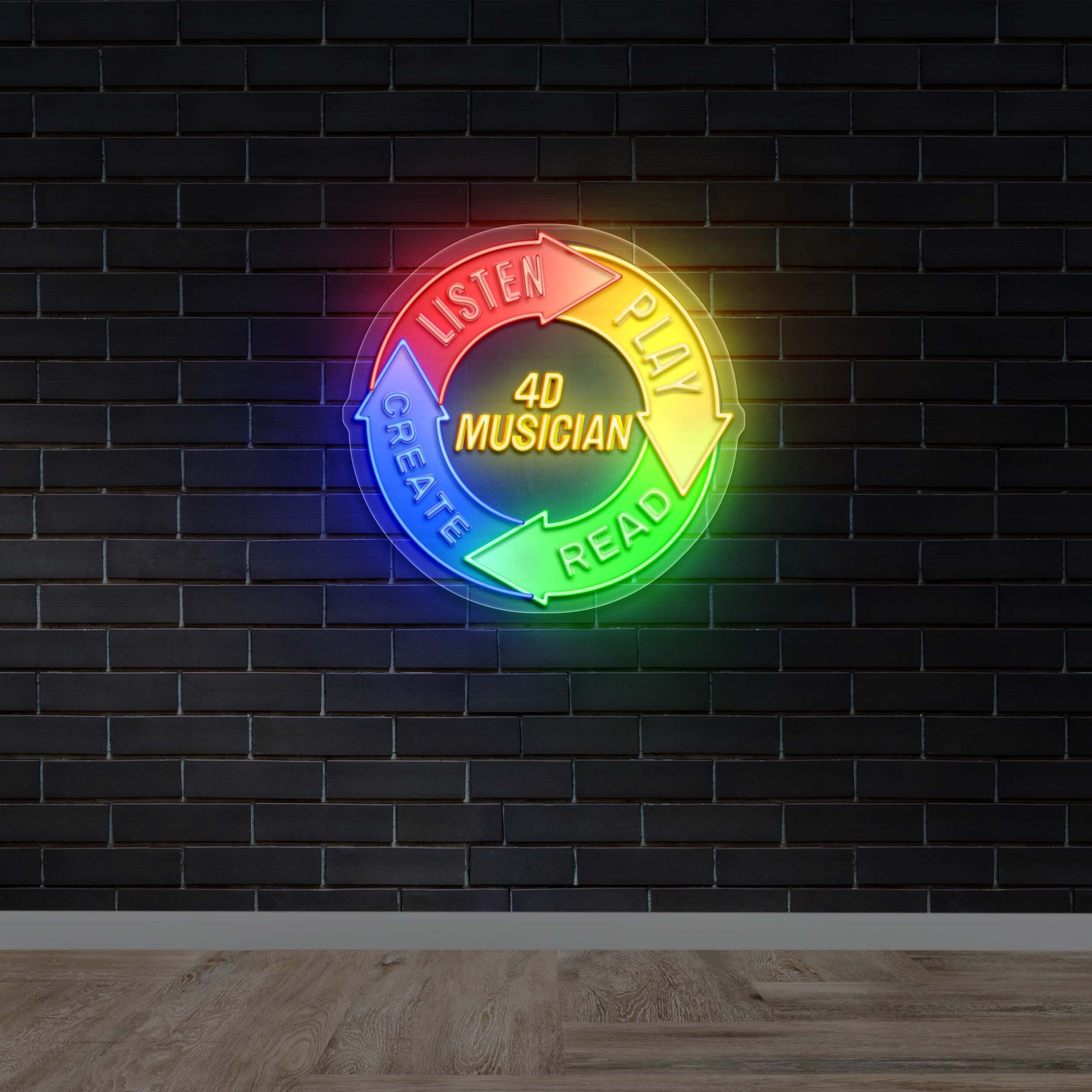 4D Musician - Premium Neon Artwork