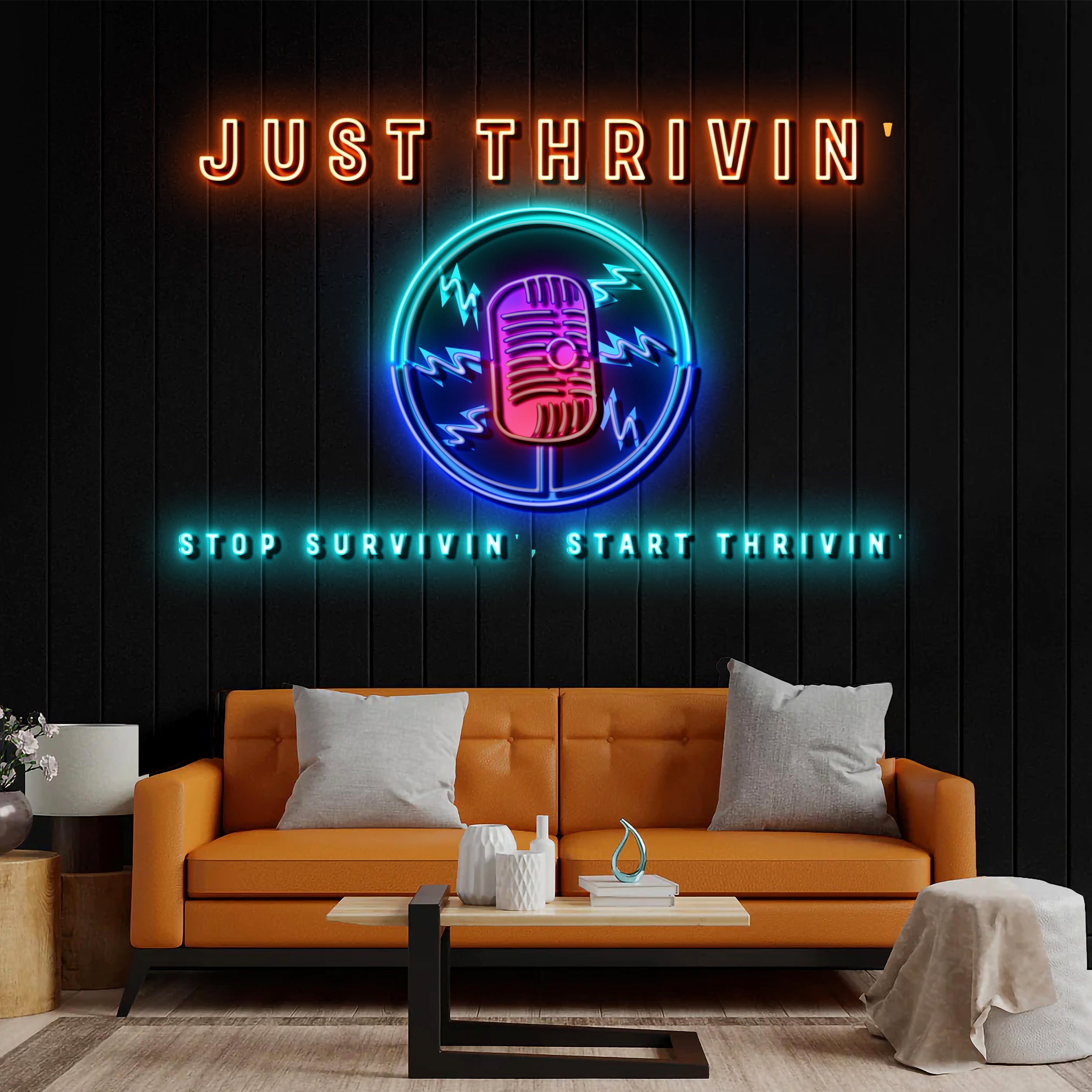 JUST THRIVIN' - Premium Neon Artwork