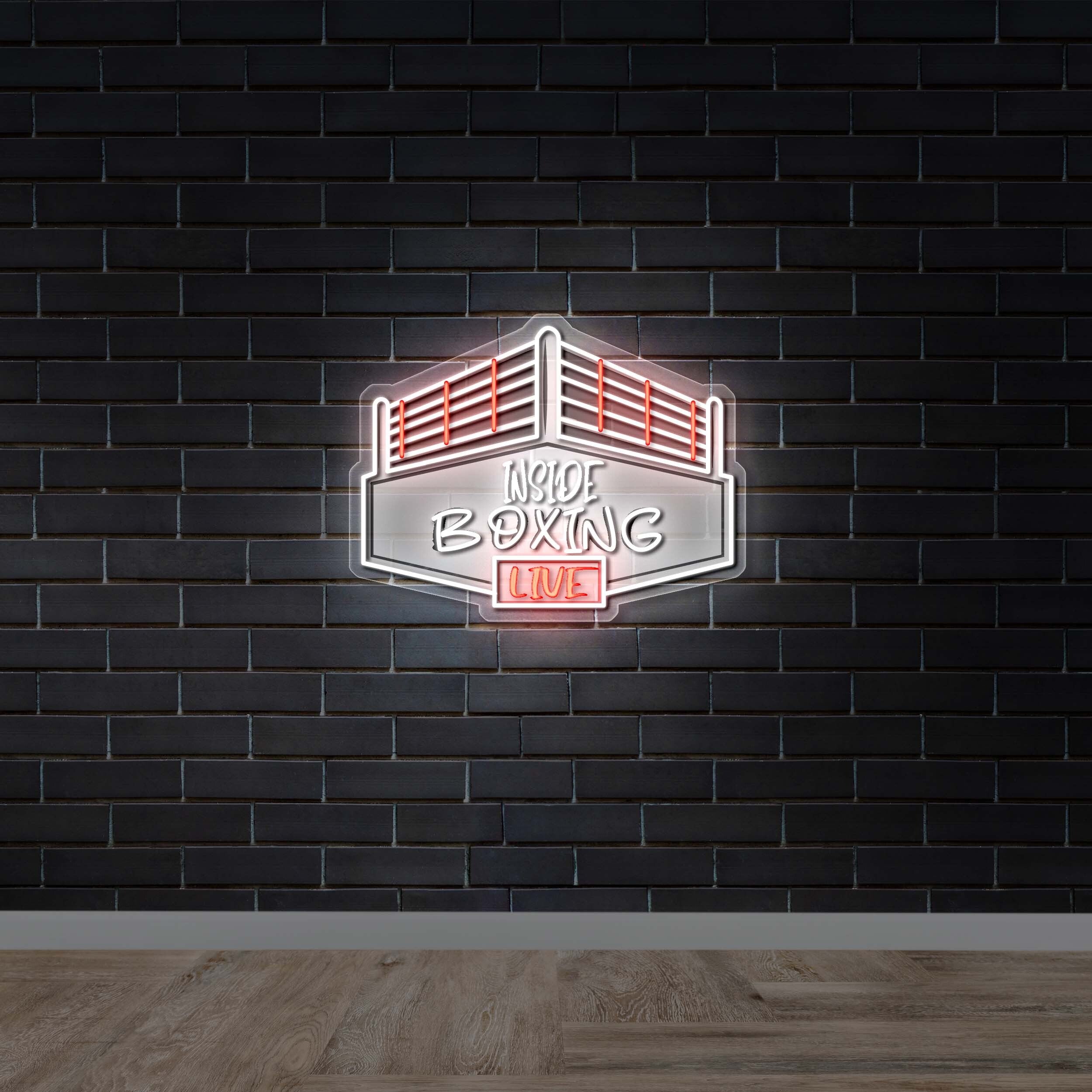 Inside Boxing | Poetry of Silence Font - Premium Neon Artwork