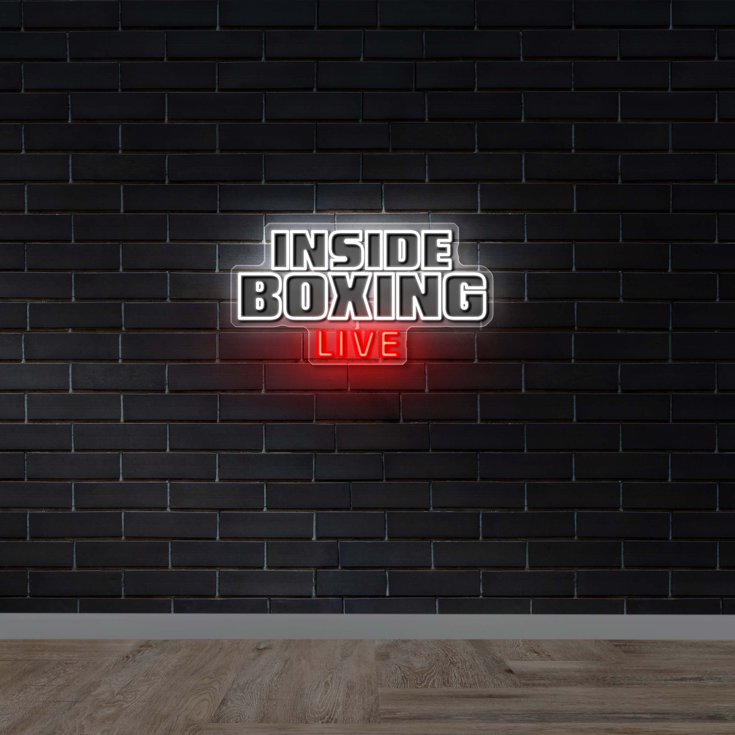 Inside Boxing Text Only - Premium Neon Artwork