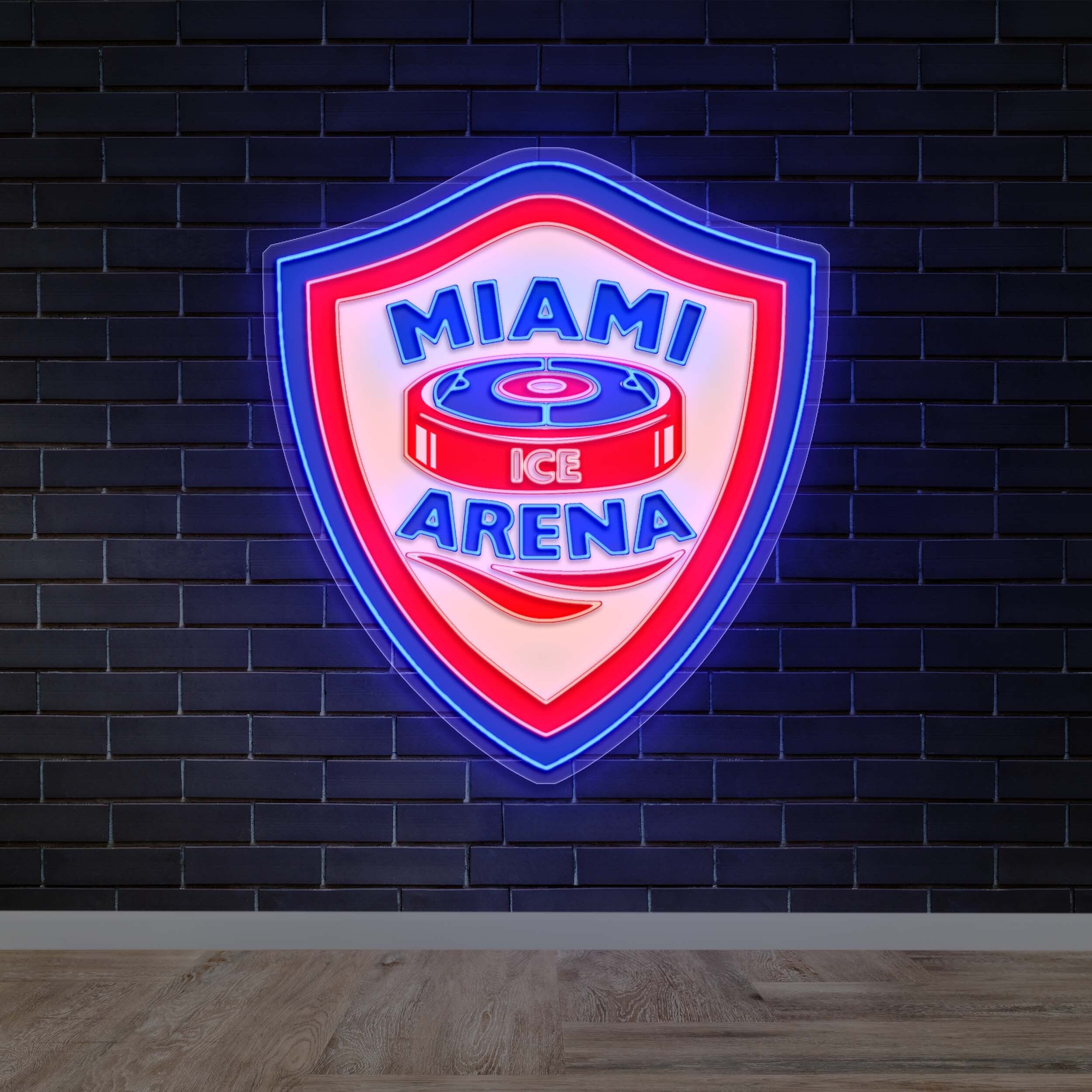 MIAMI ARENA - Premium Neon Artwork
