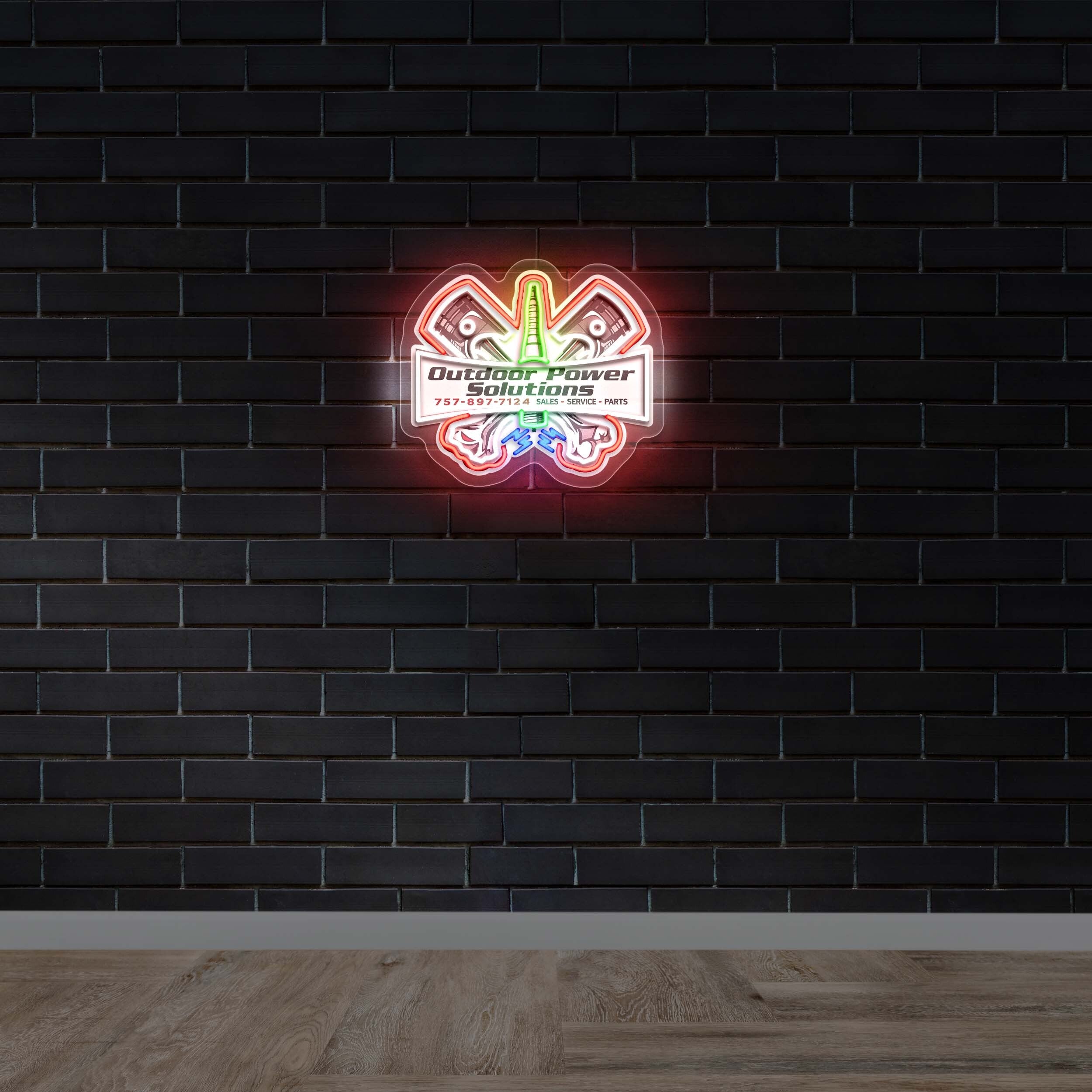 Outdoor Power Solutions - Premium Neon Artwork