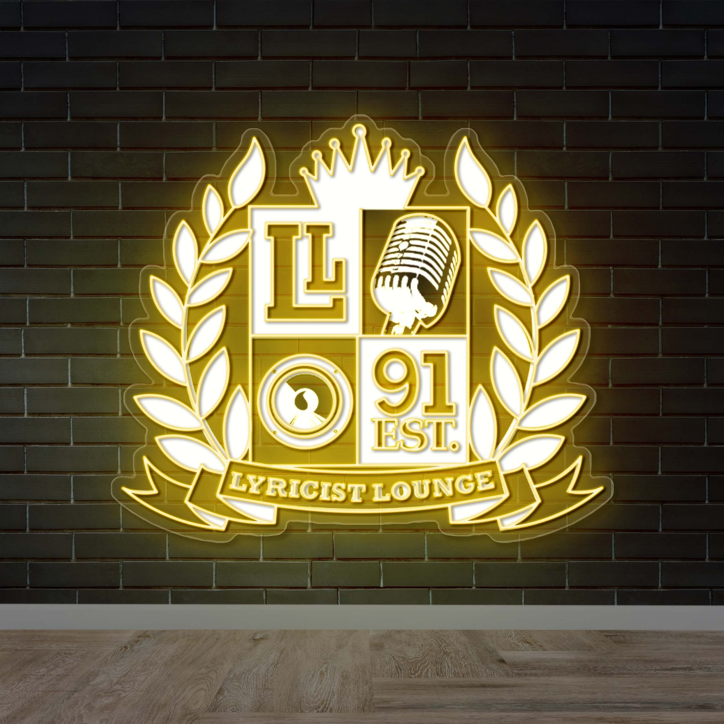 LYRICIST LOUNGE - Premium Neon Artwork