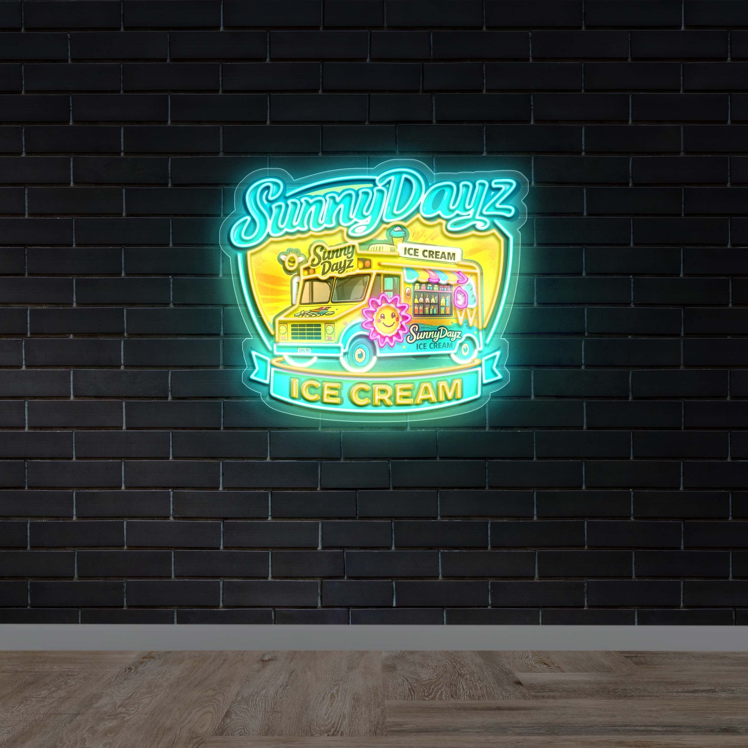Sunny Dayz - Premium Neon Artwork