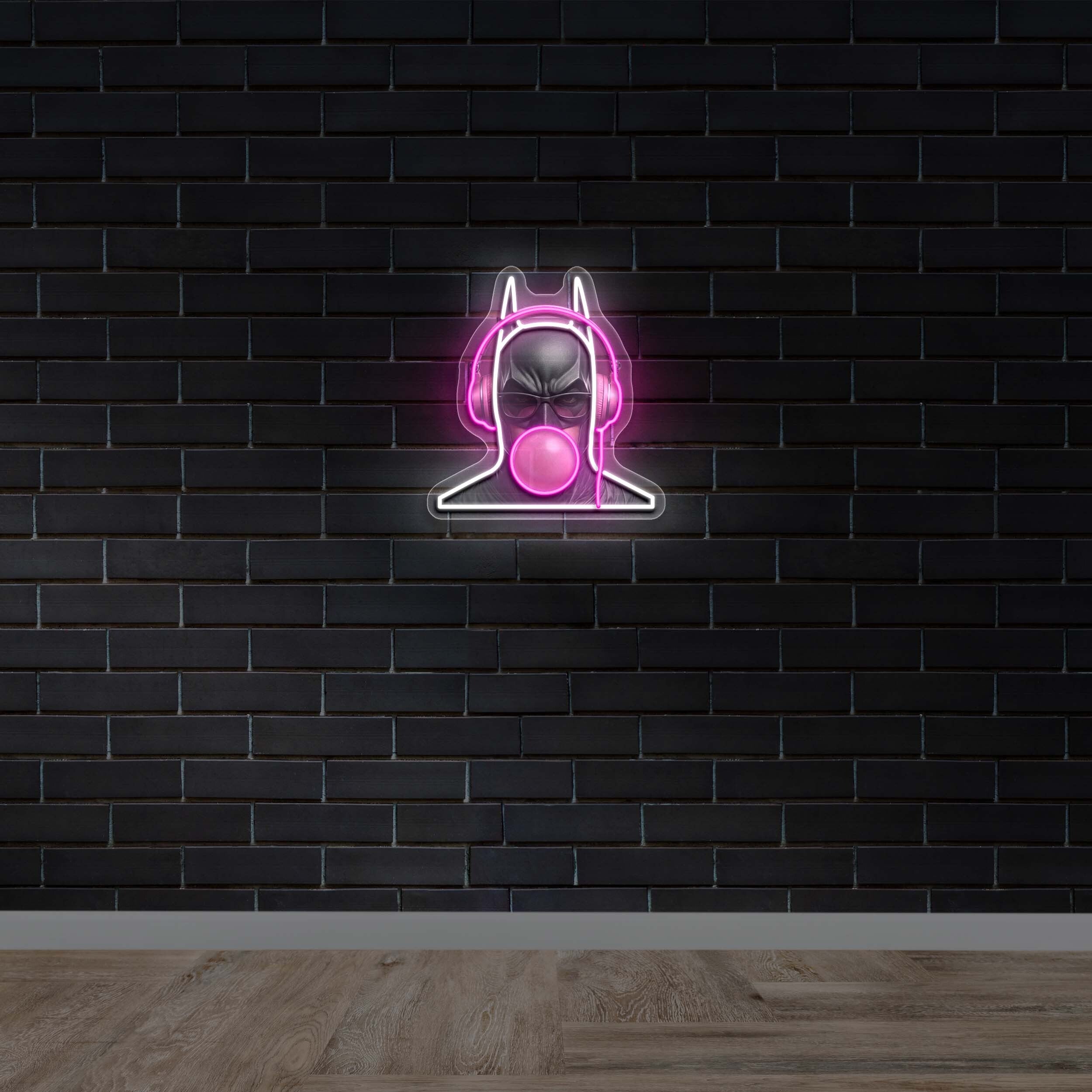 Bubble Bat Logo – Premium Neon Artwork