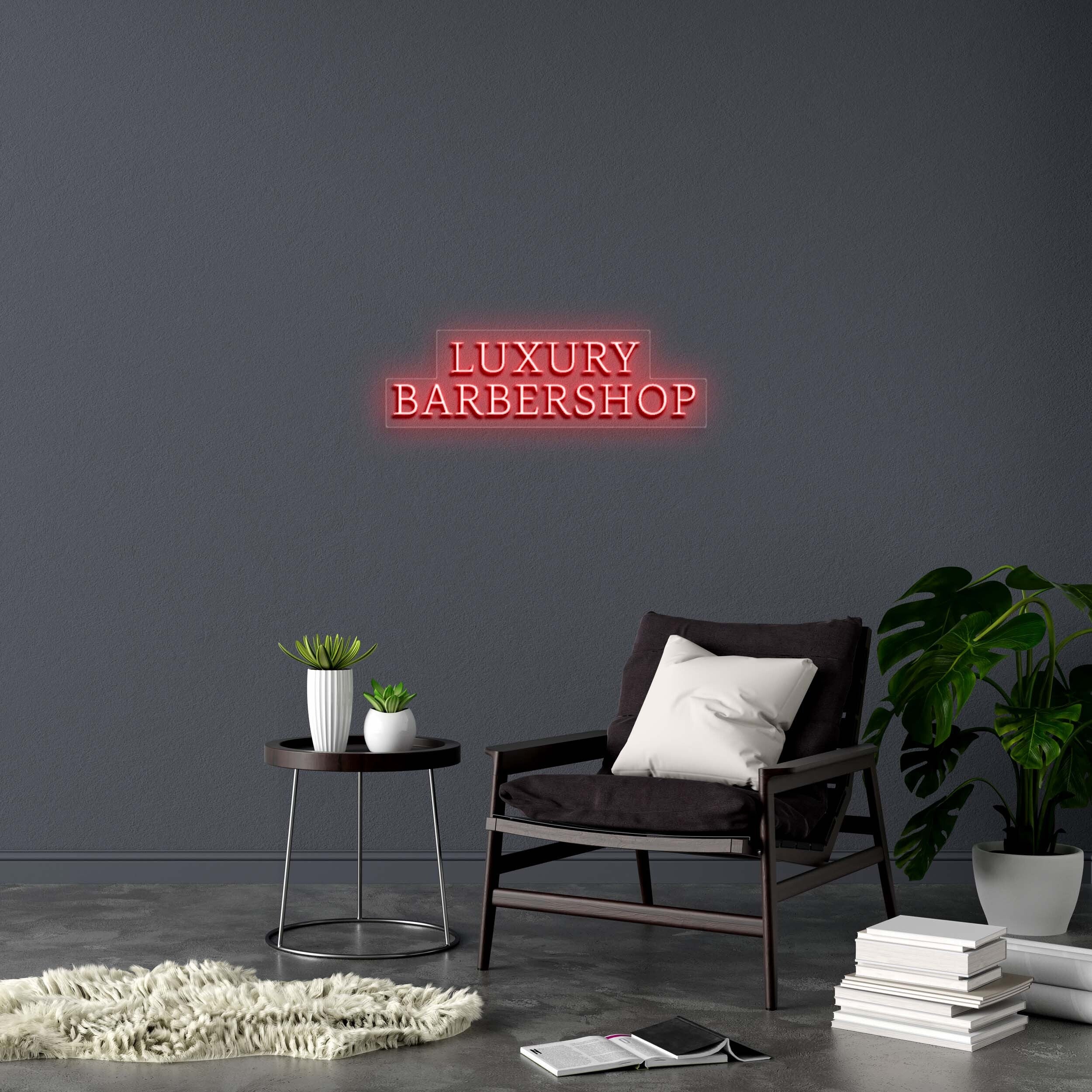 LUXURY BARBERSHOP - Premium Neon Artwork