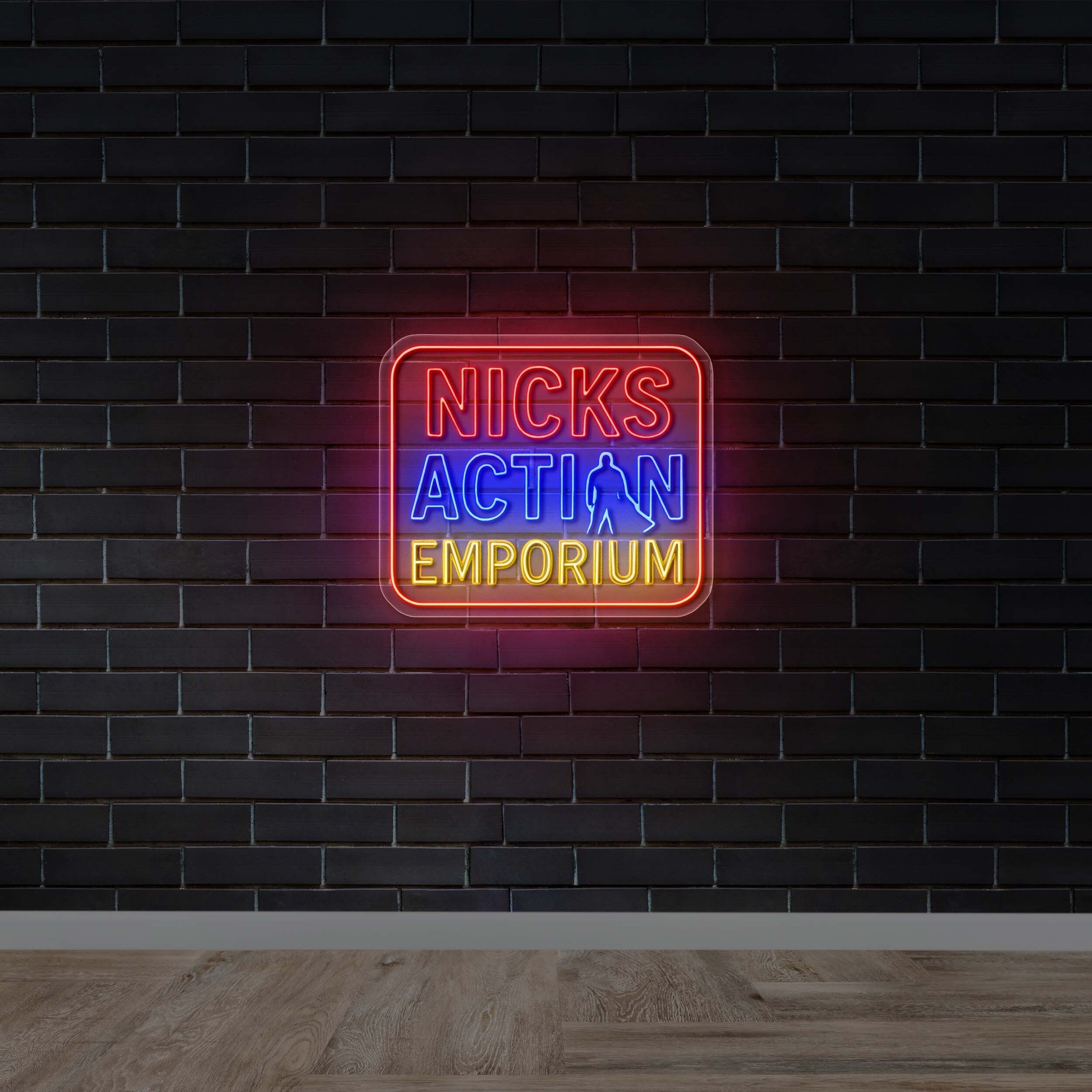 NICKS ACTION EMPORIUM - Premium Neon Artwork
