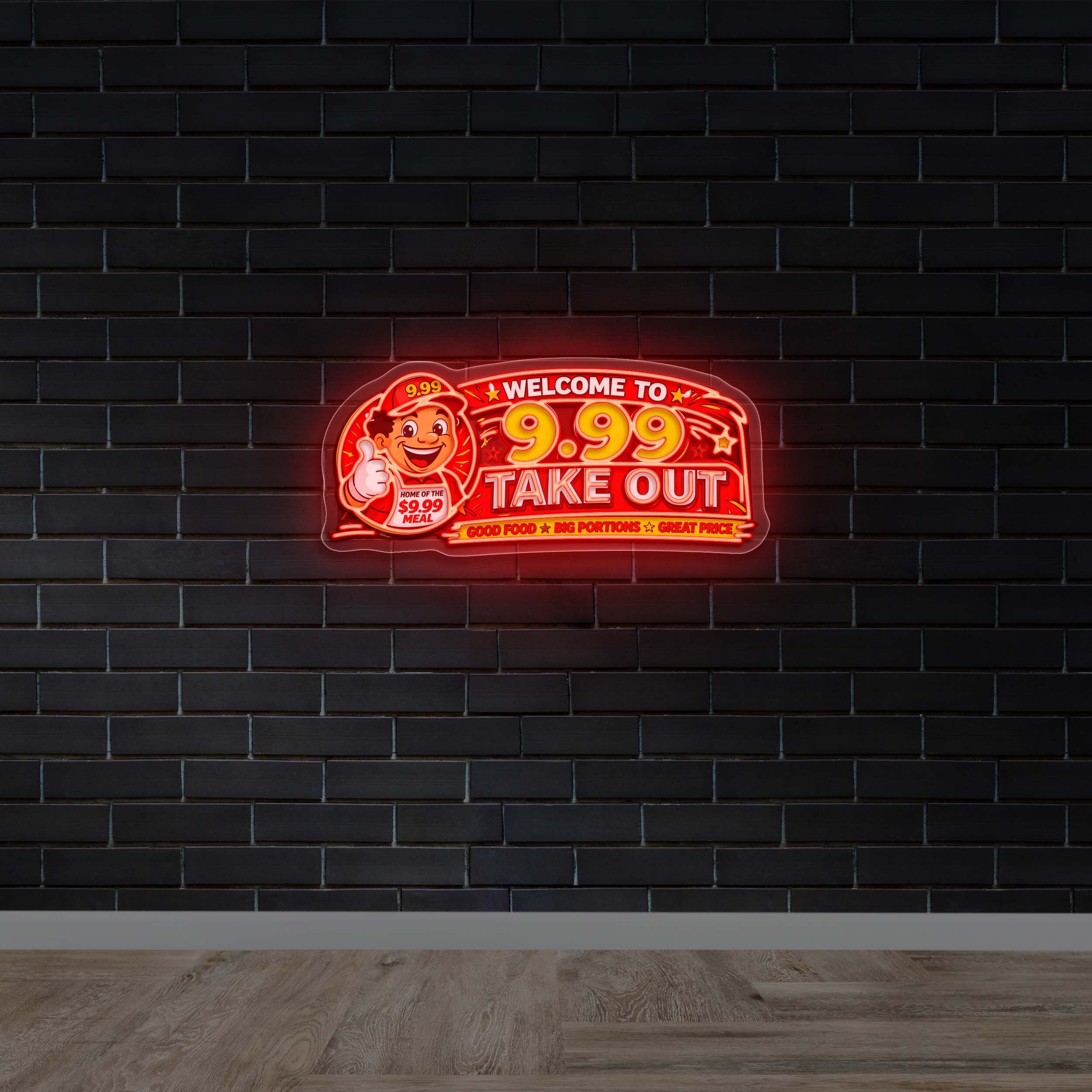 9.99 TAKE OUT - Premium Neon Artwork