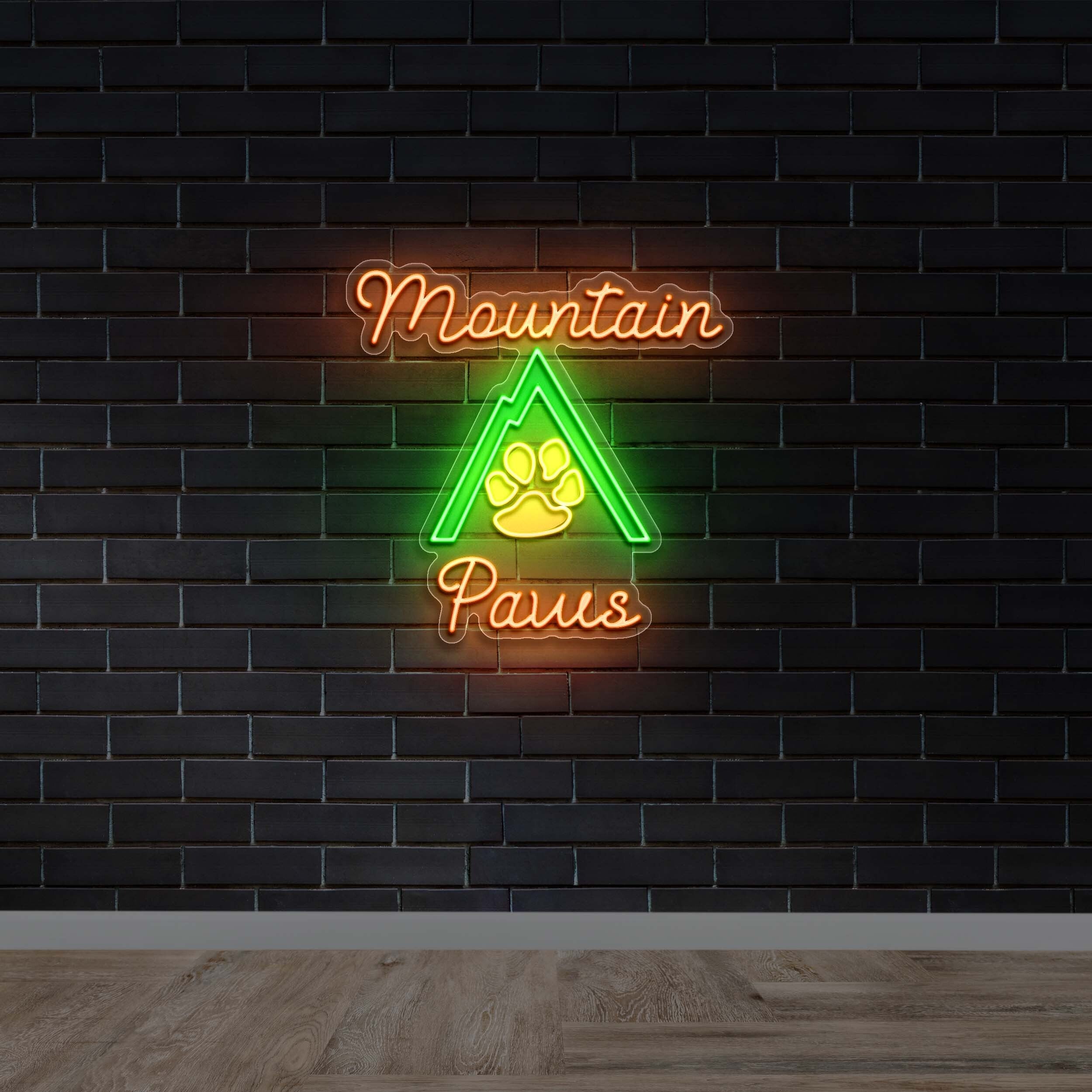 Mountain Paws | 3rd Version - Premium Neon Artwork