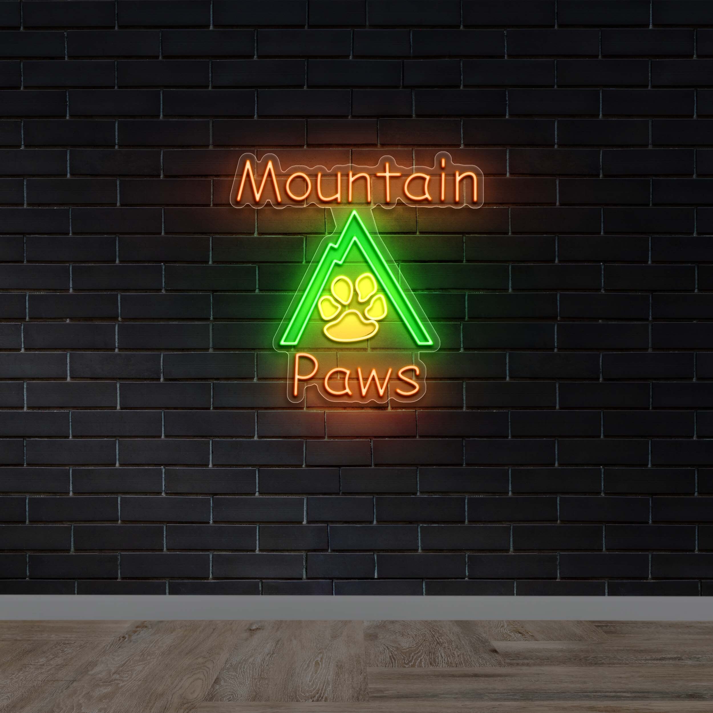 Mountain Paws | 5th Version - Premium Neon Artwork