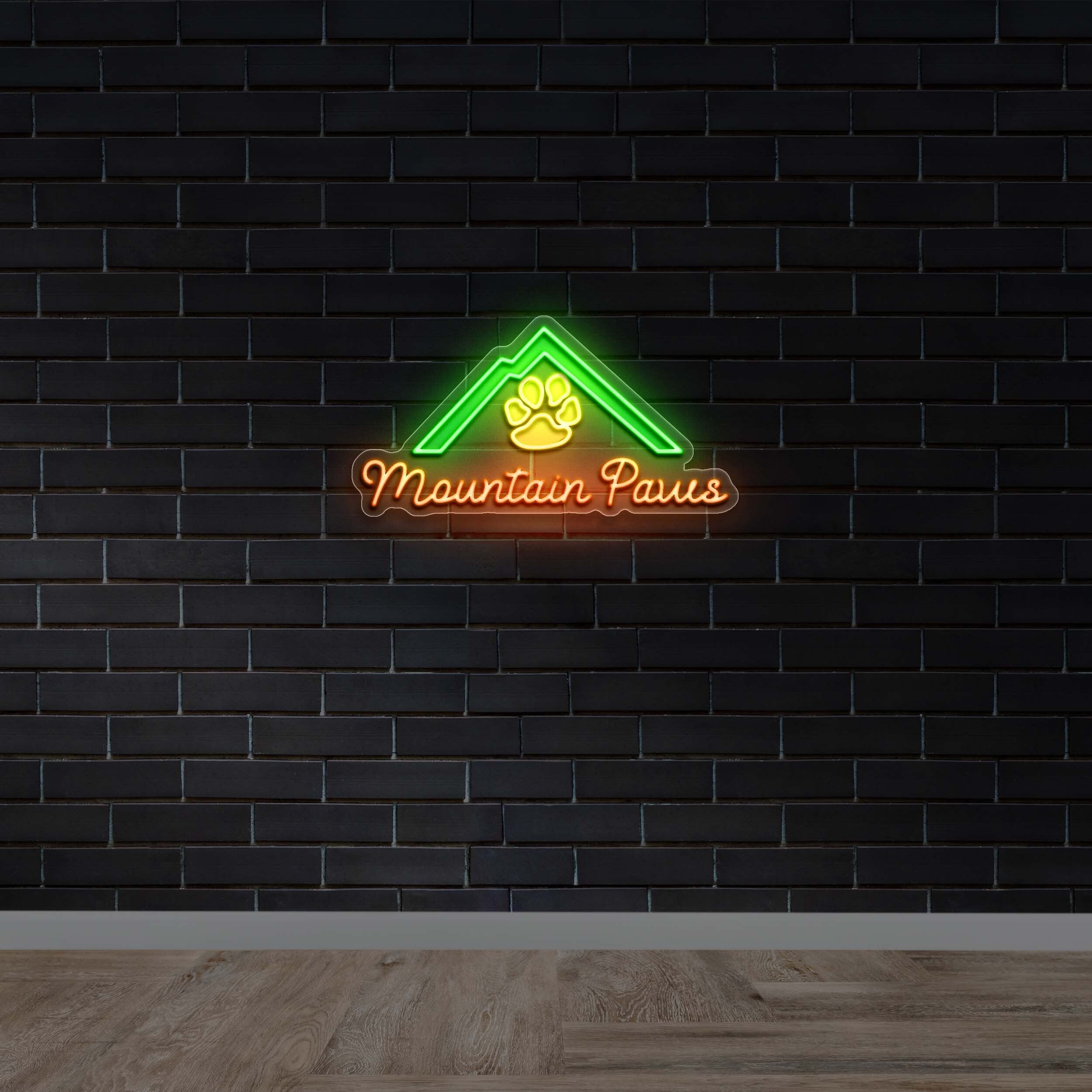 Mountain Paws | 2nd Version - Premium Neon Artwork
