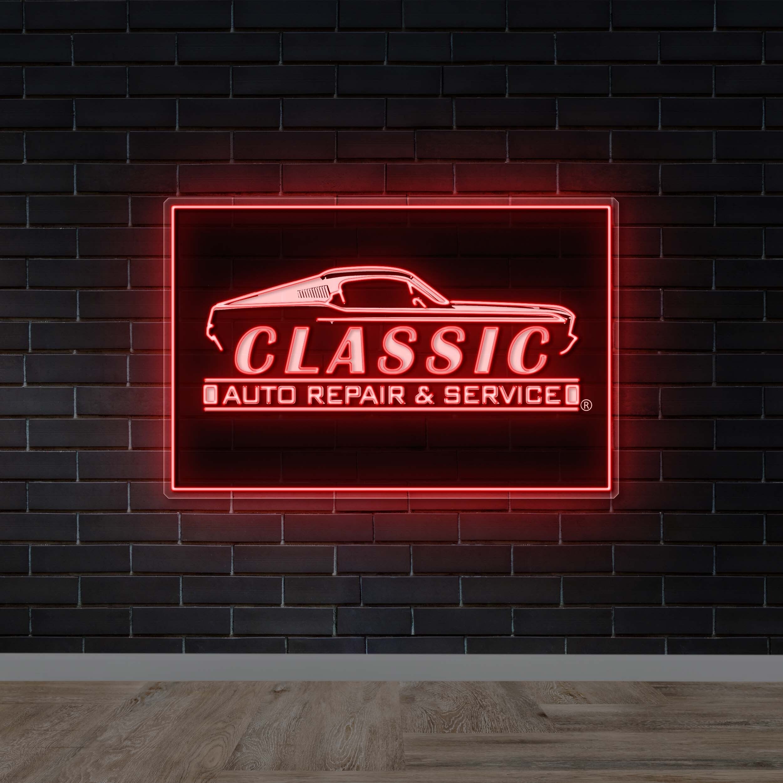 CLASSIC AUTO REPAIR & SERVICE - Premium Neon Artwork