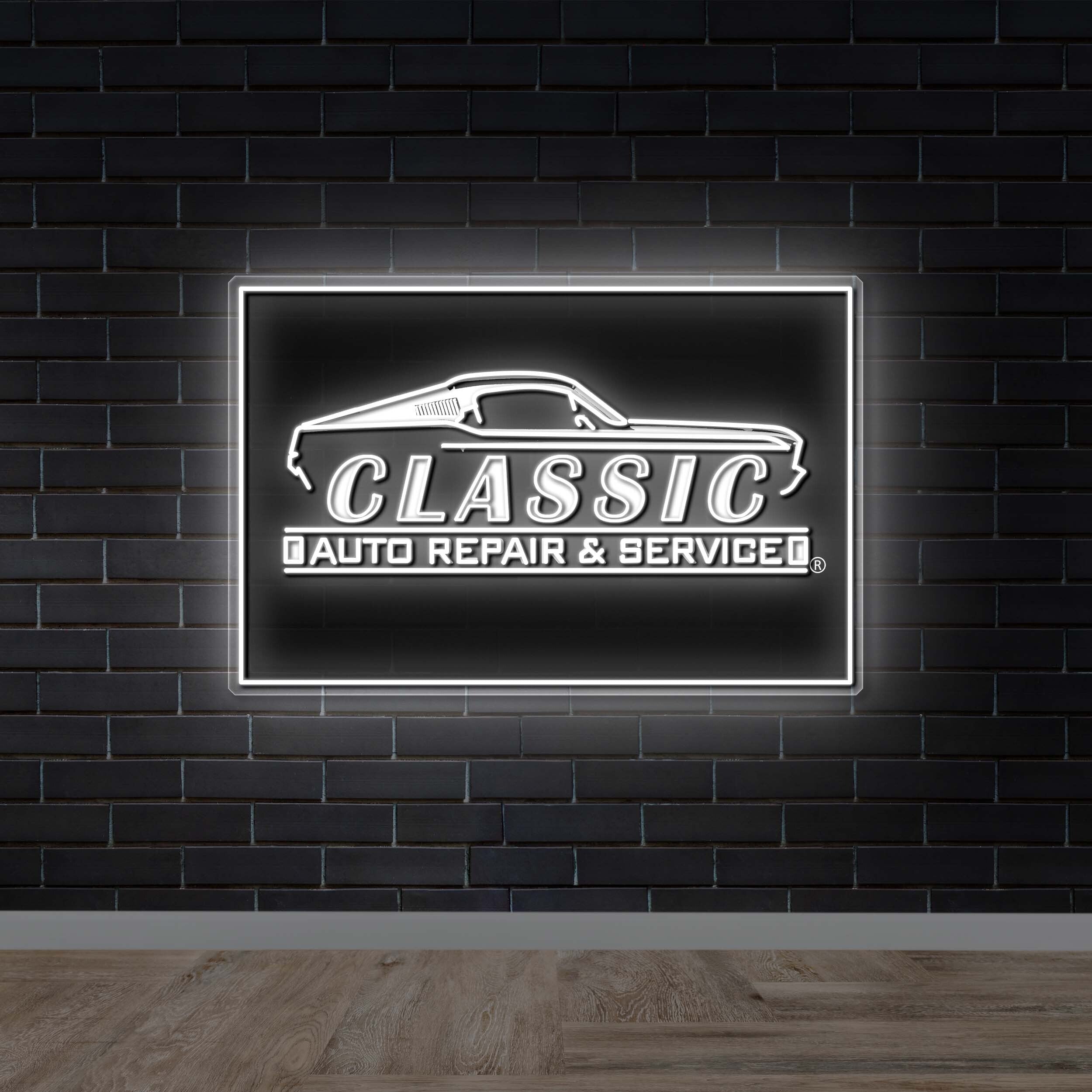 CLASSIC AUTO REPAIR & SERVICE - Premium Neon Artwork