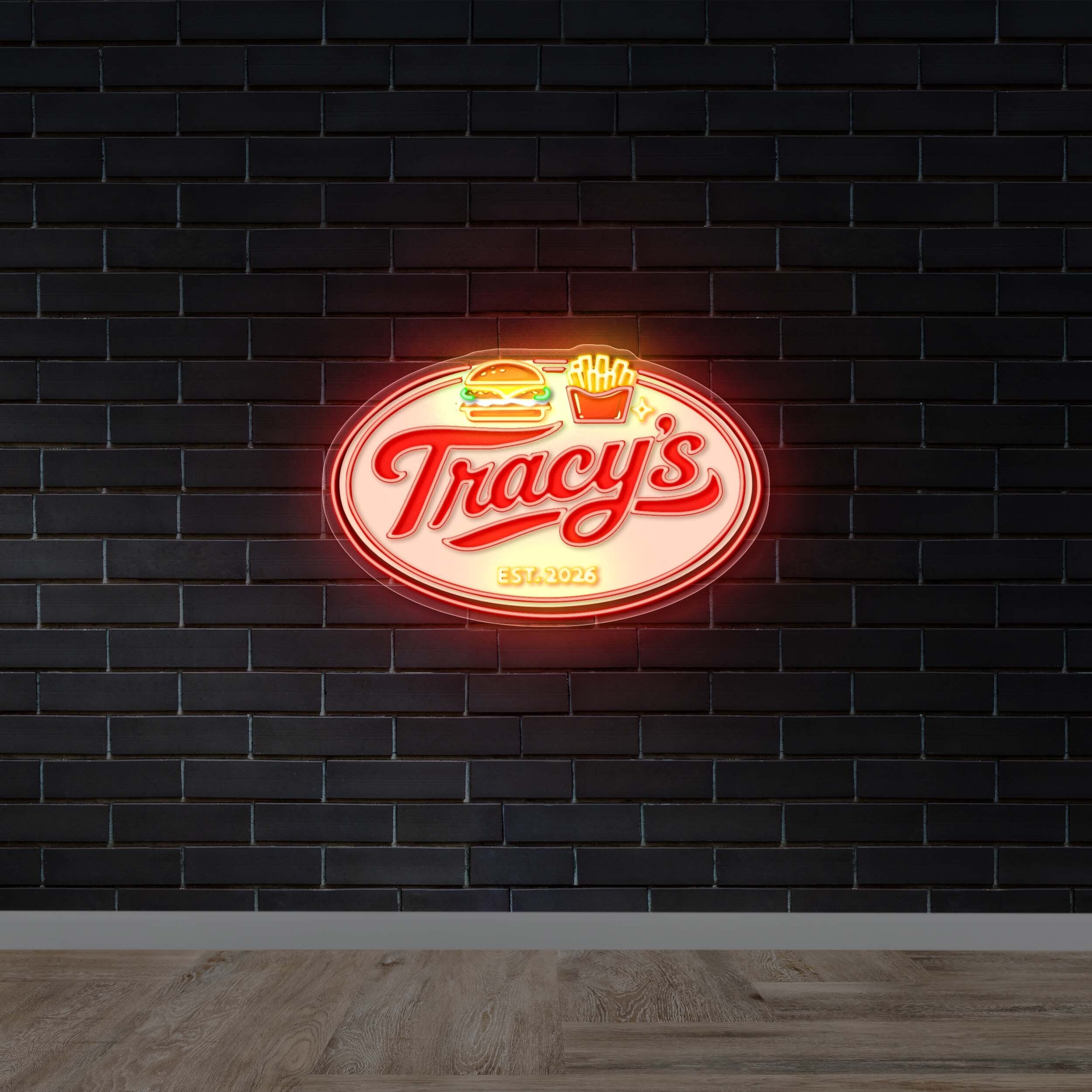 Tracy's - Premium Neon Artwork