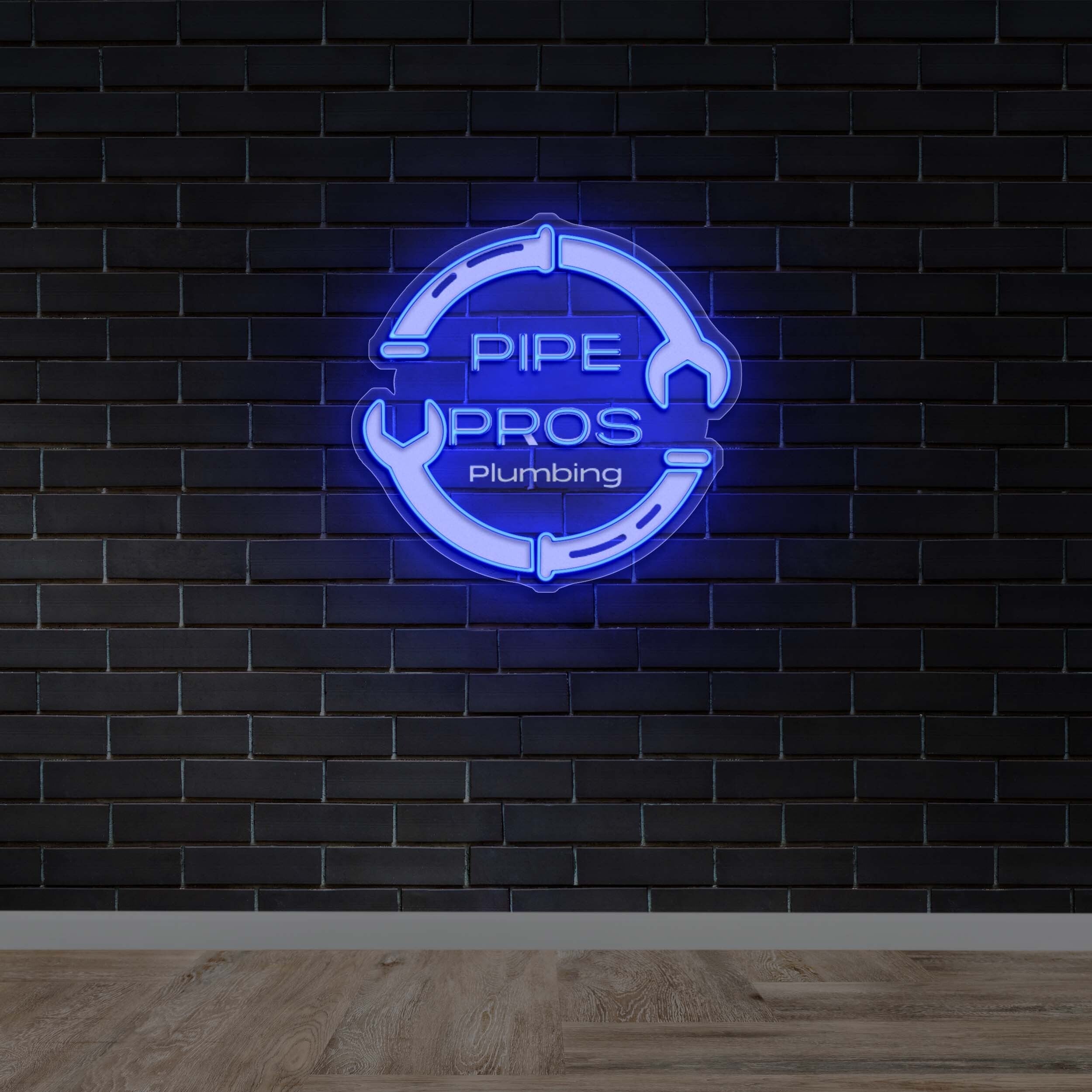 PIPE PROS Plumbing - Premium Neon Artwork
