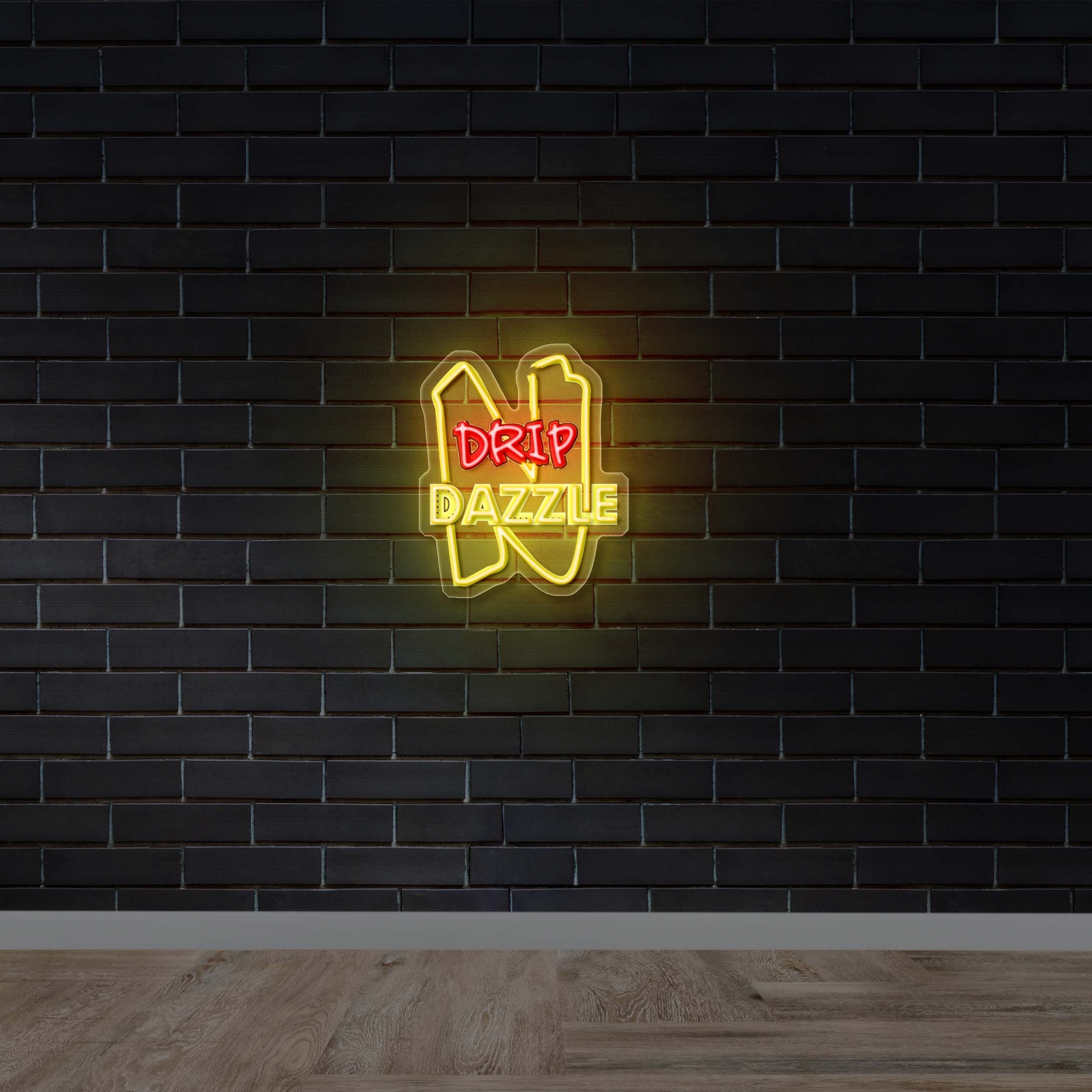 DRIP DAZZLE - Premium Neon Artwork