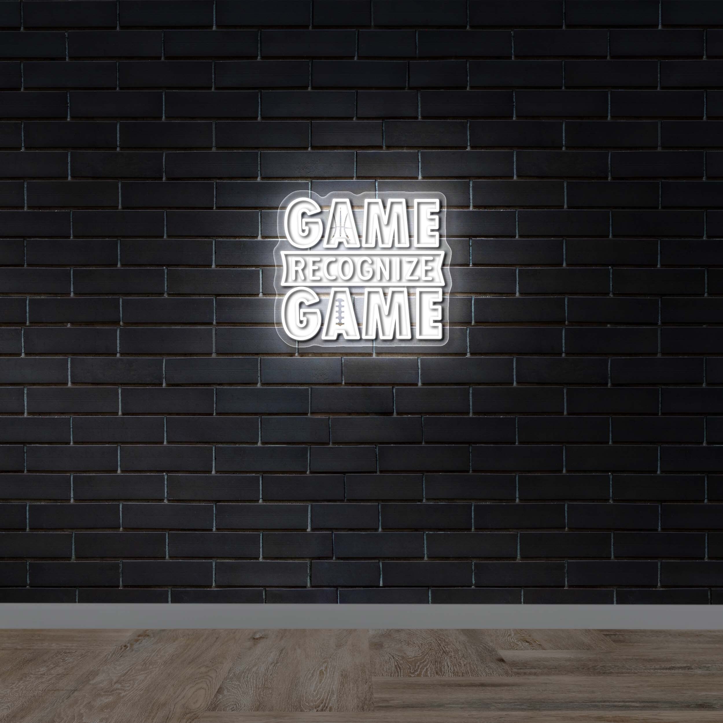 Game Recognize Game - Premium Neon Artwork