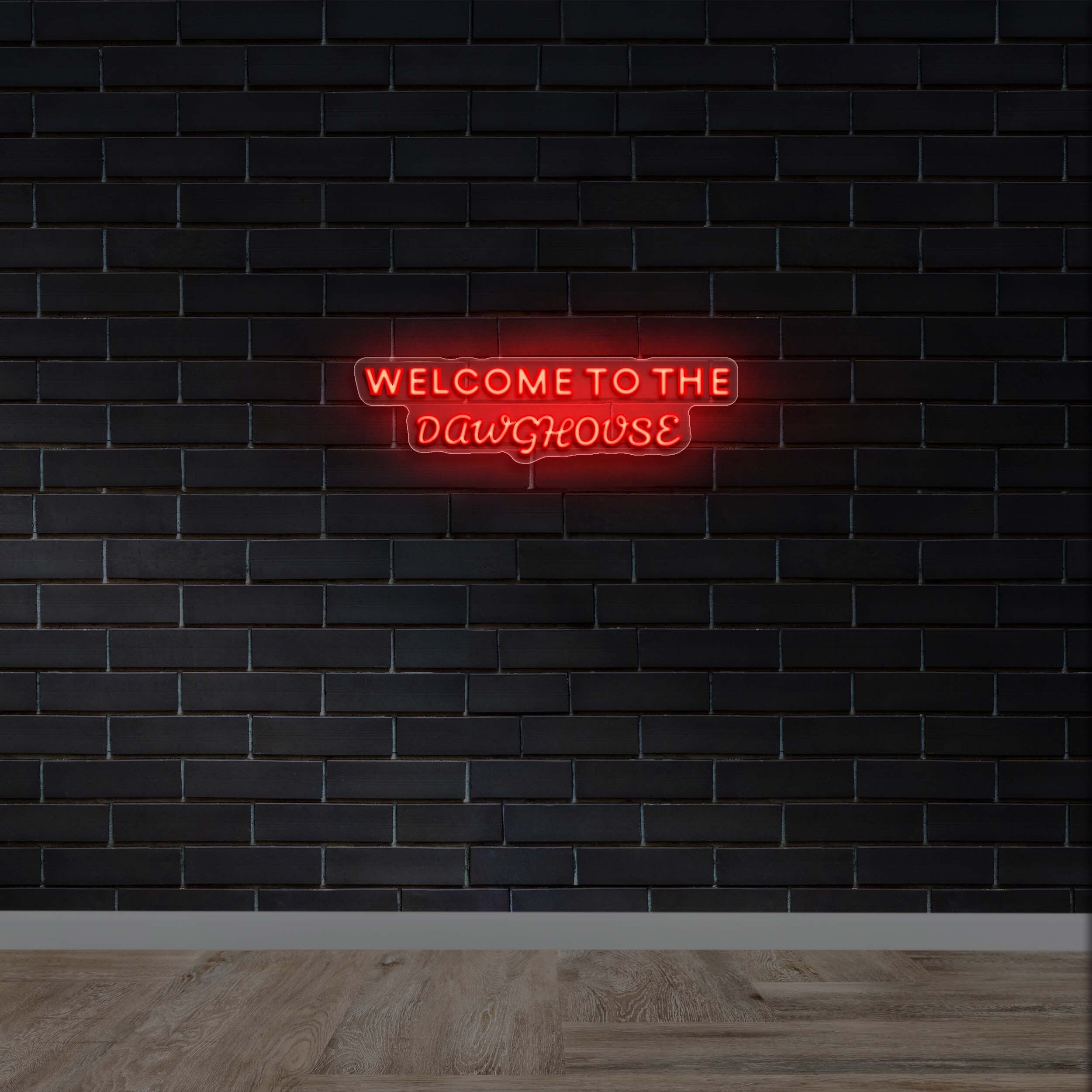Welcome to the Dawghouse - Premium Neon Artwork