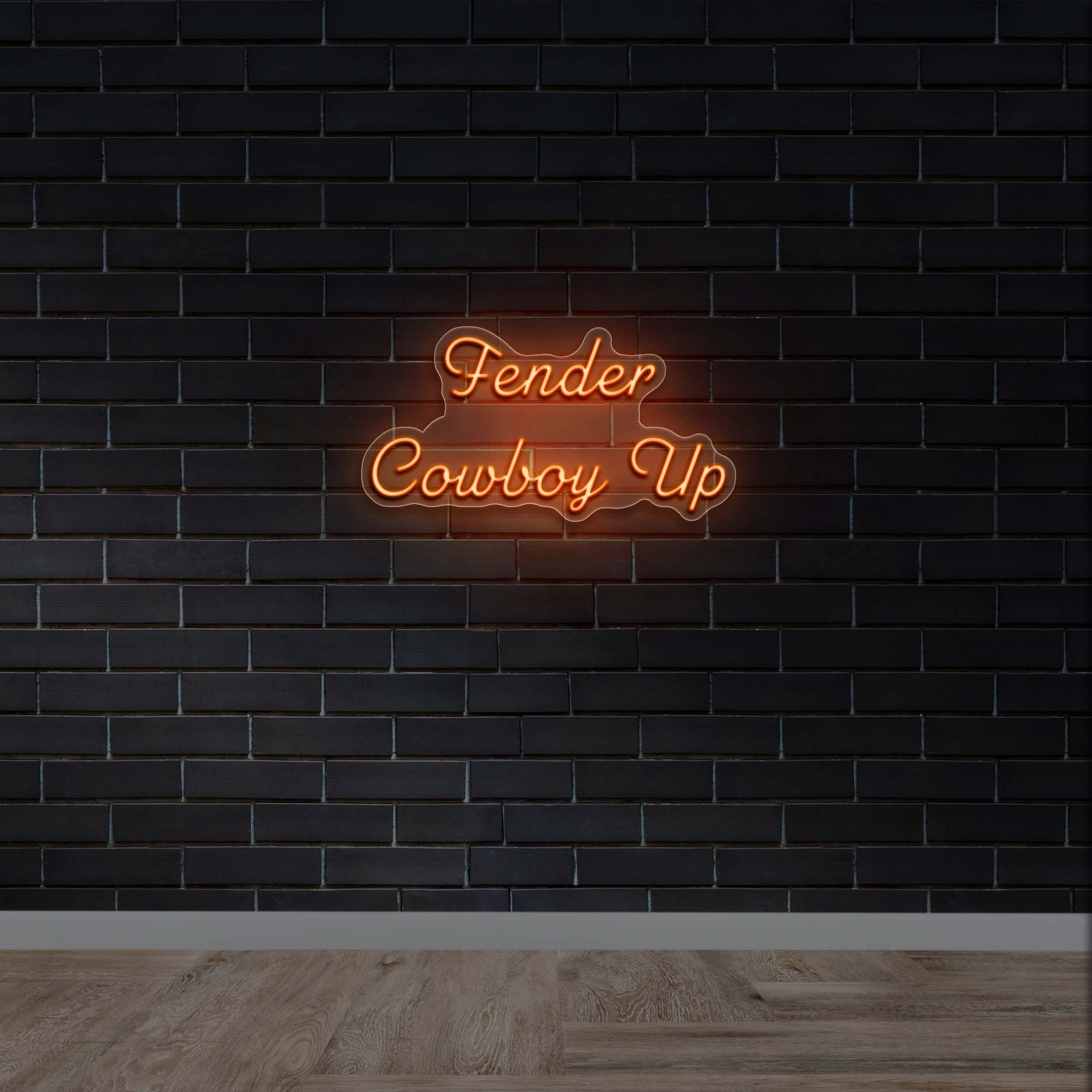 Fender Cowboy Up - Premium Neon Artwork