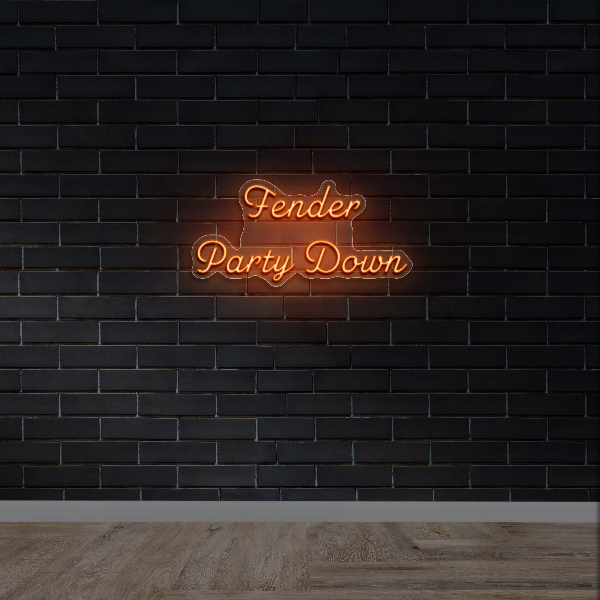 Fender Party Down - Premium Neon Artwork